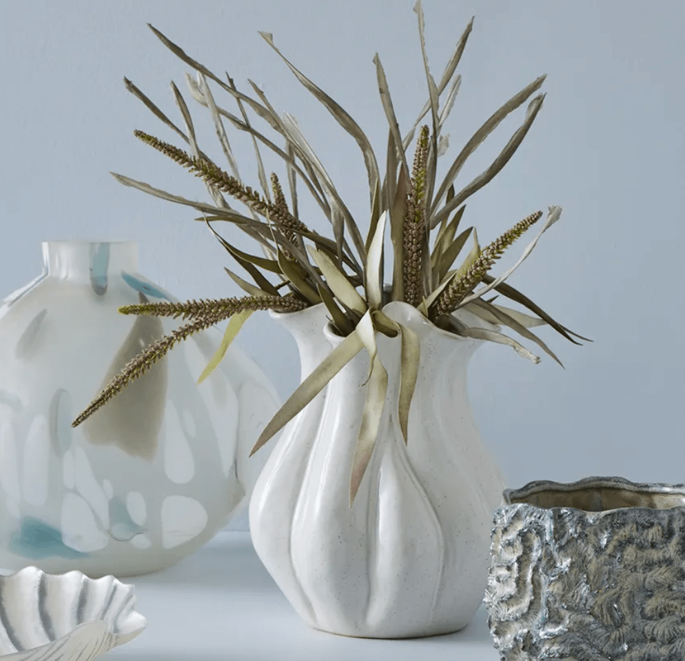 Haven & Space Berry ACCESSORIES 23x40cm / White Cleo Ceramic Vase