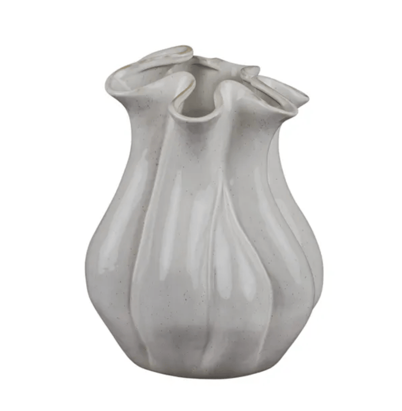 Haven & Space Berry ACCESSORIES 23x40cm / White Cleo Ceramic Vase