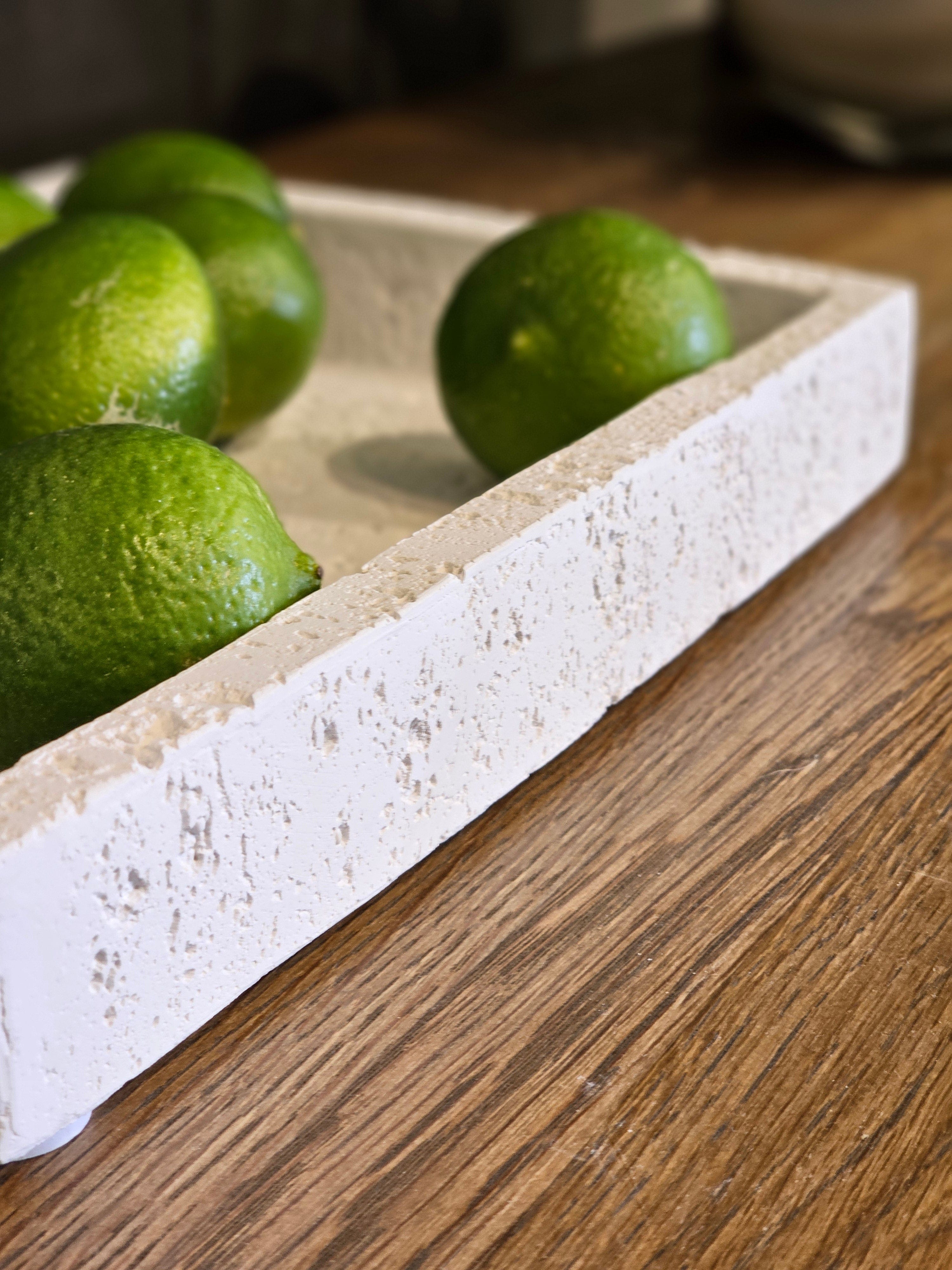 Haven & Space Berry ACCESSORIES 30x4cm Calos Cement Tray