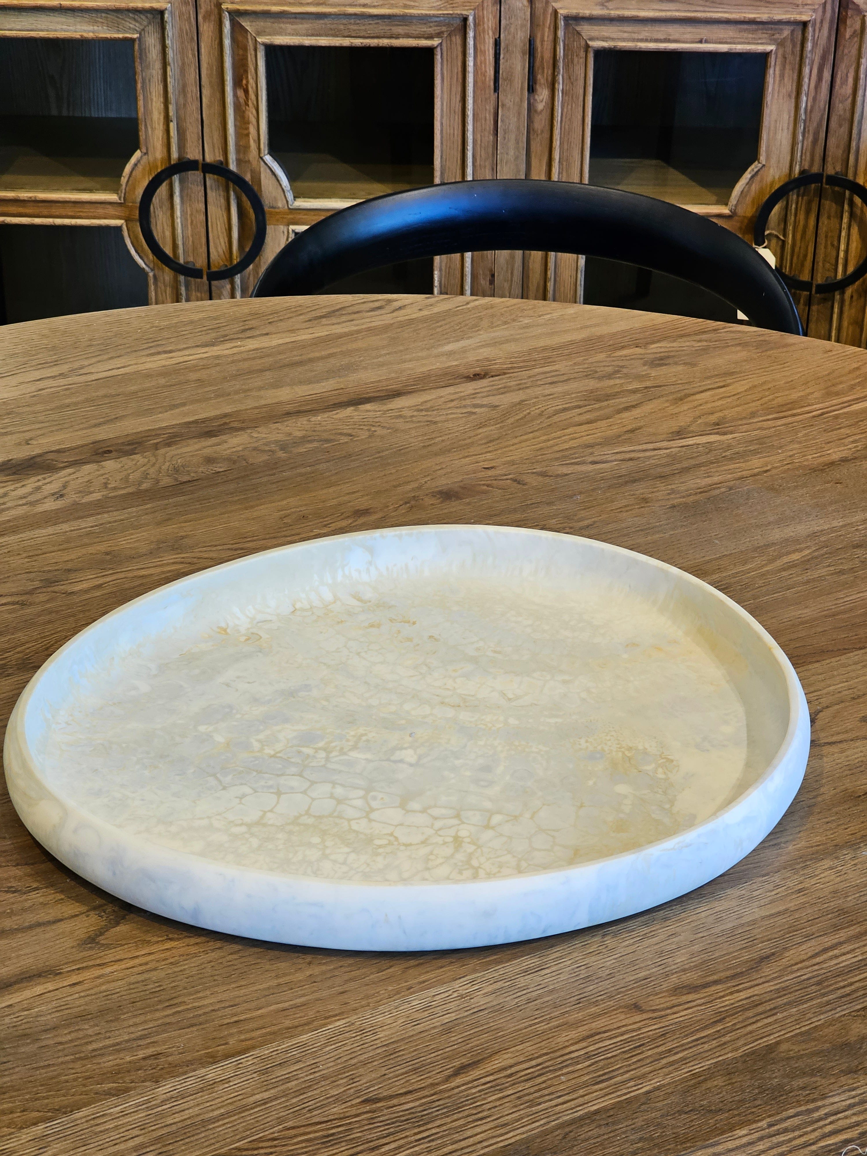 Haven & Space Berry ACCESSORIES 43x50CM Hadley Resin Pebble Tray