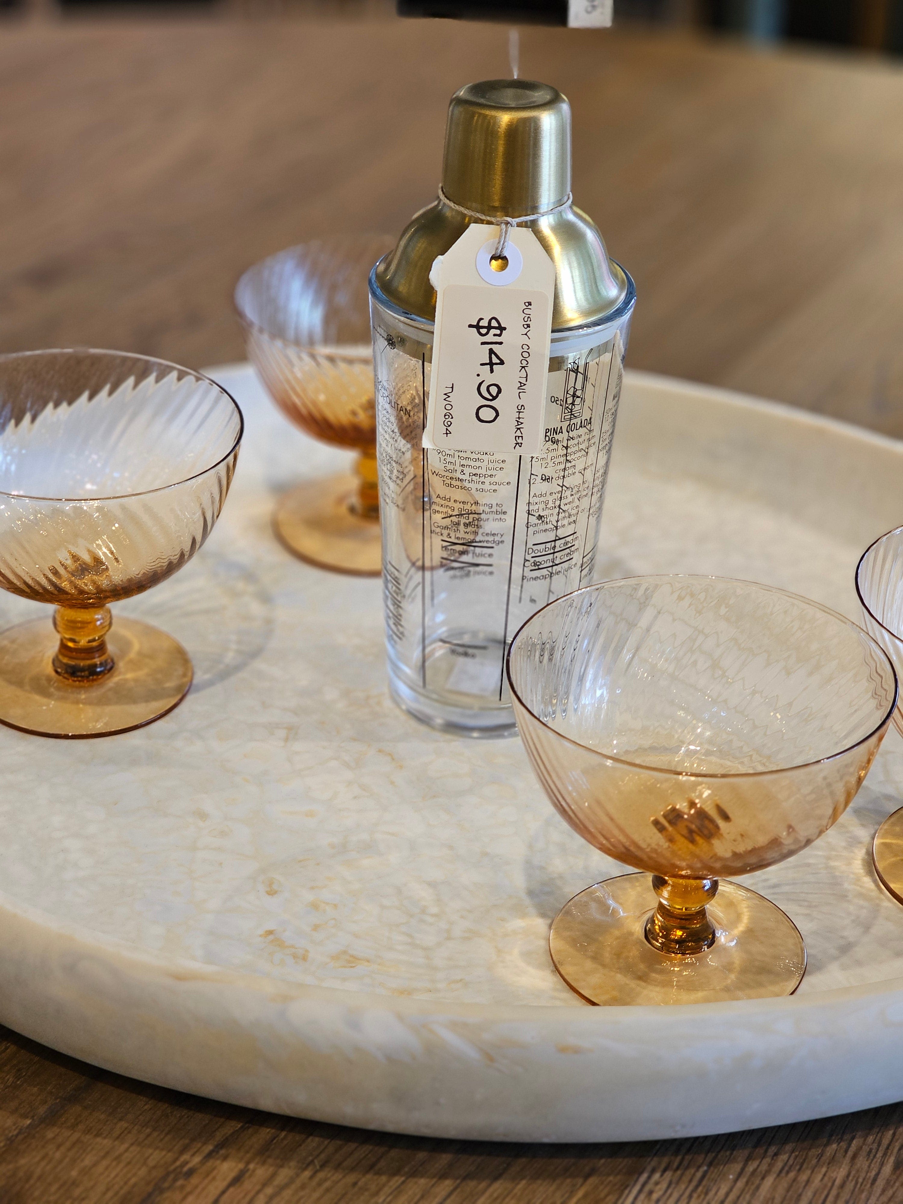 Haven & Space Berry ACCESSORIES 43x50CM Hadley Resin Pebble Tray