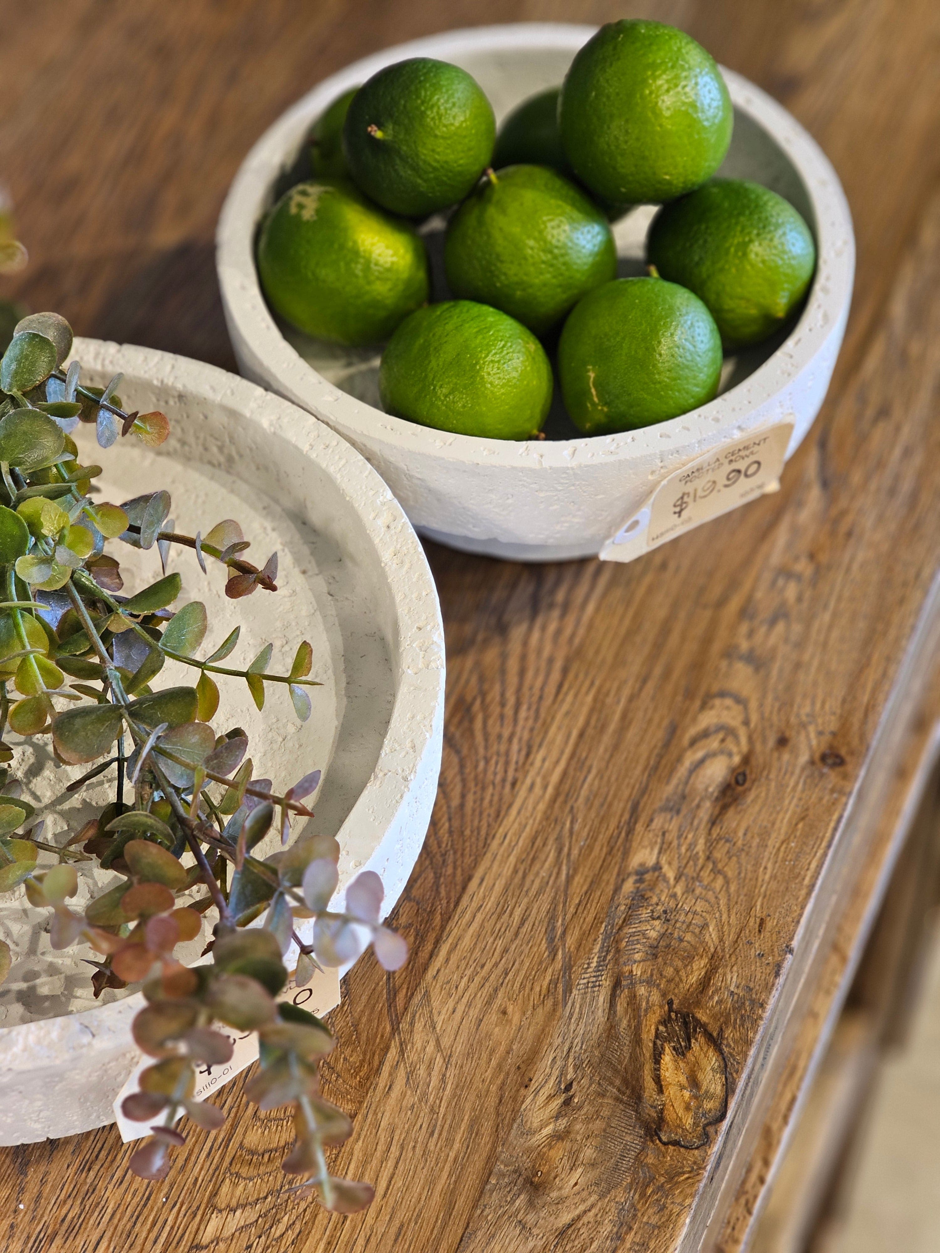 Haven & Space Berry ACCESSORIES Camilla Cement Footed Bowl