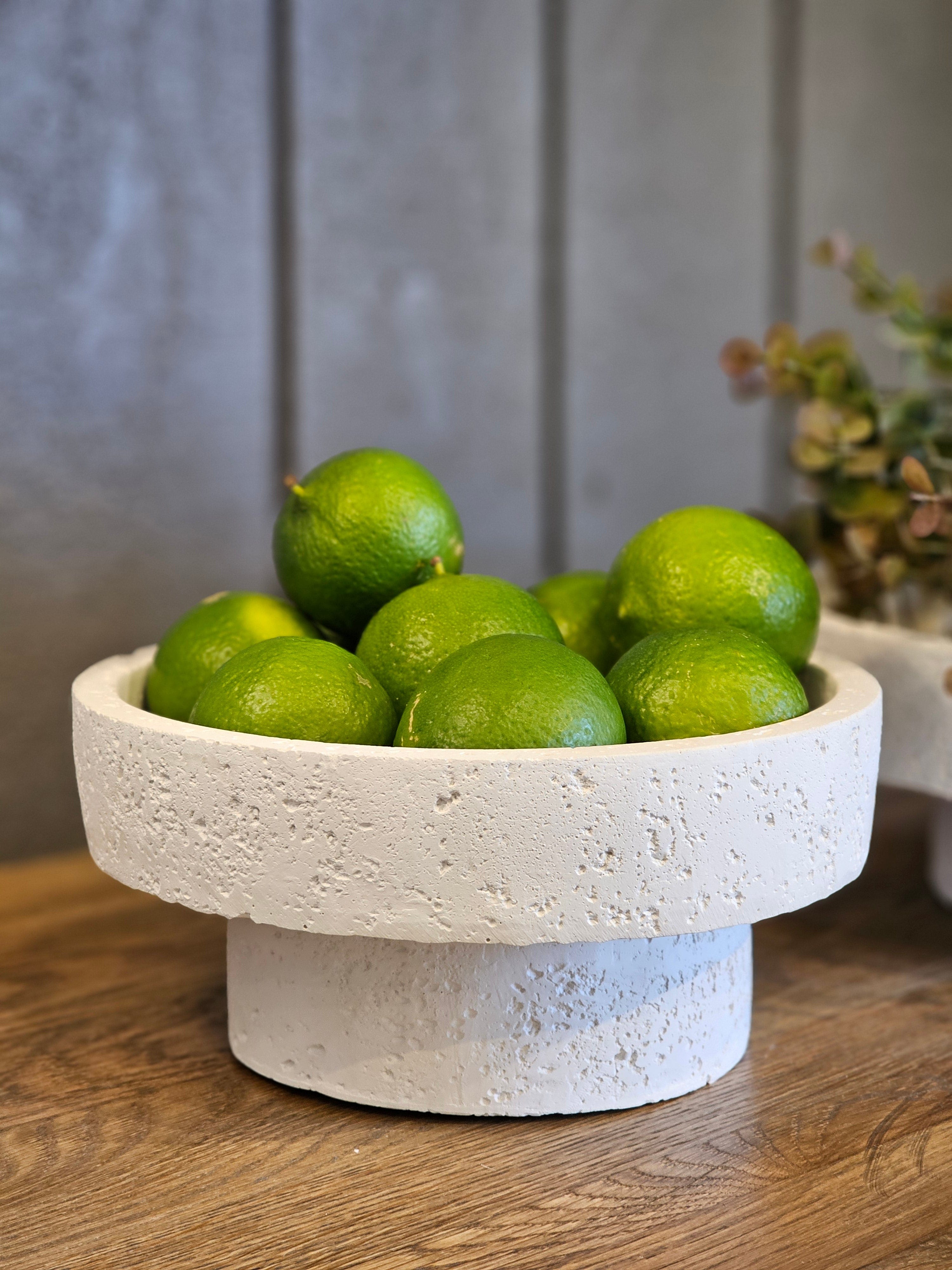 Haven & Space Berry ACCESSORIES Camilla Cement Footed Bowl