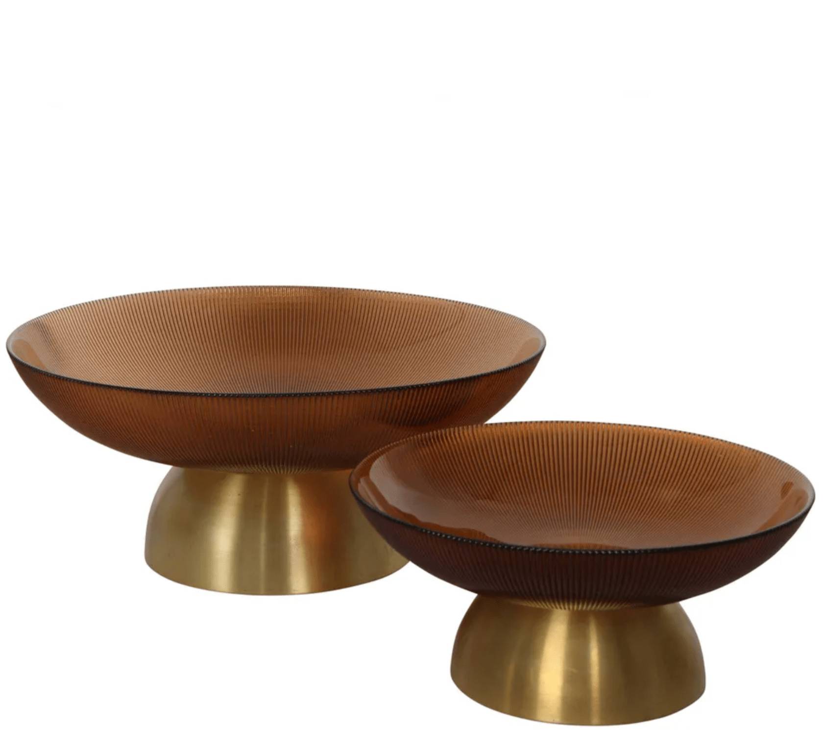 Haven & Space Berry ACCESSORIES Gable Glass Footed Bowl