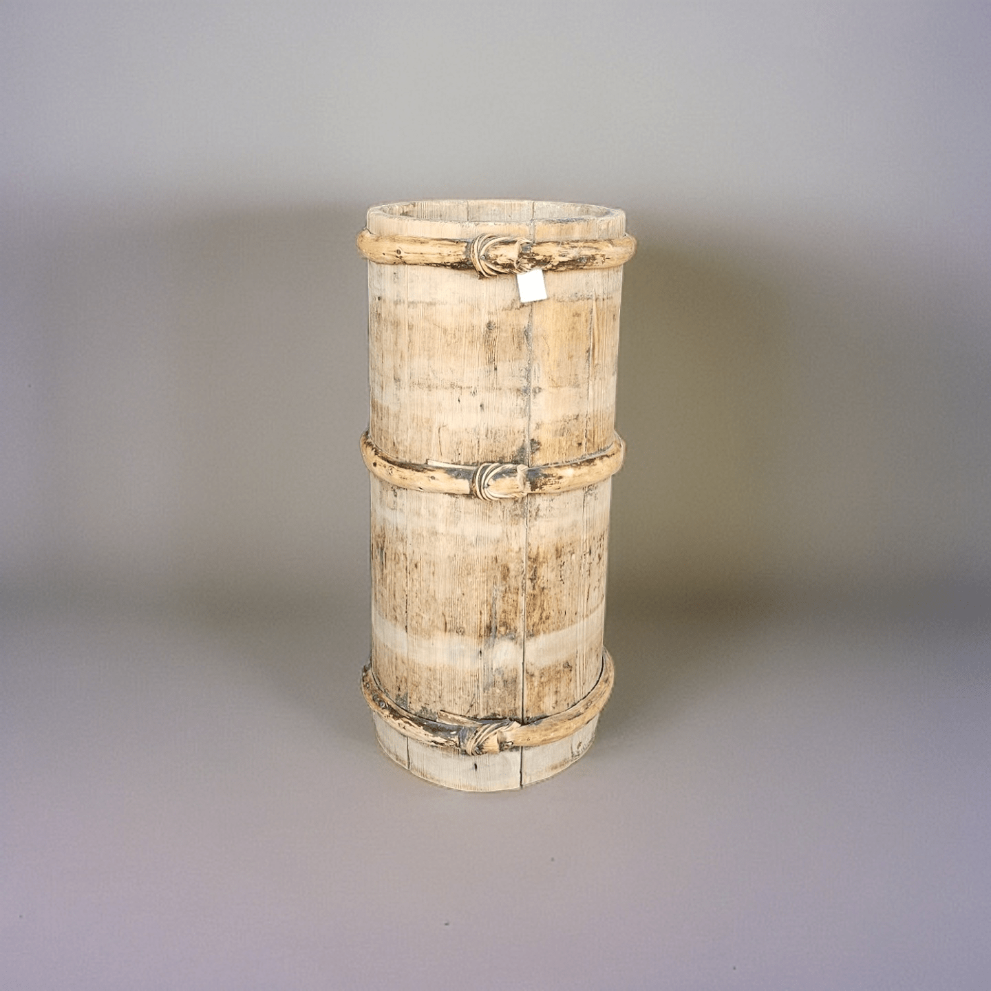 Haven & Space Berry ACCESSORIES Natural Round Wooden Chinese Bucket