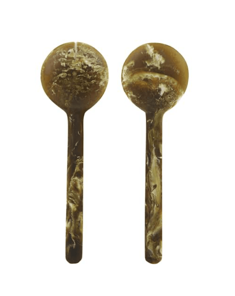 Haven & Space Berry ACCESSORIES Olive Kip Resin Salad Server Set