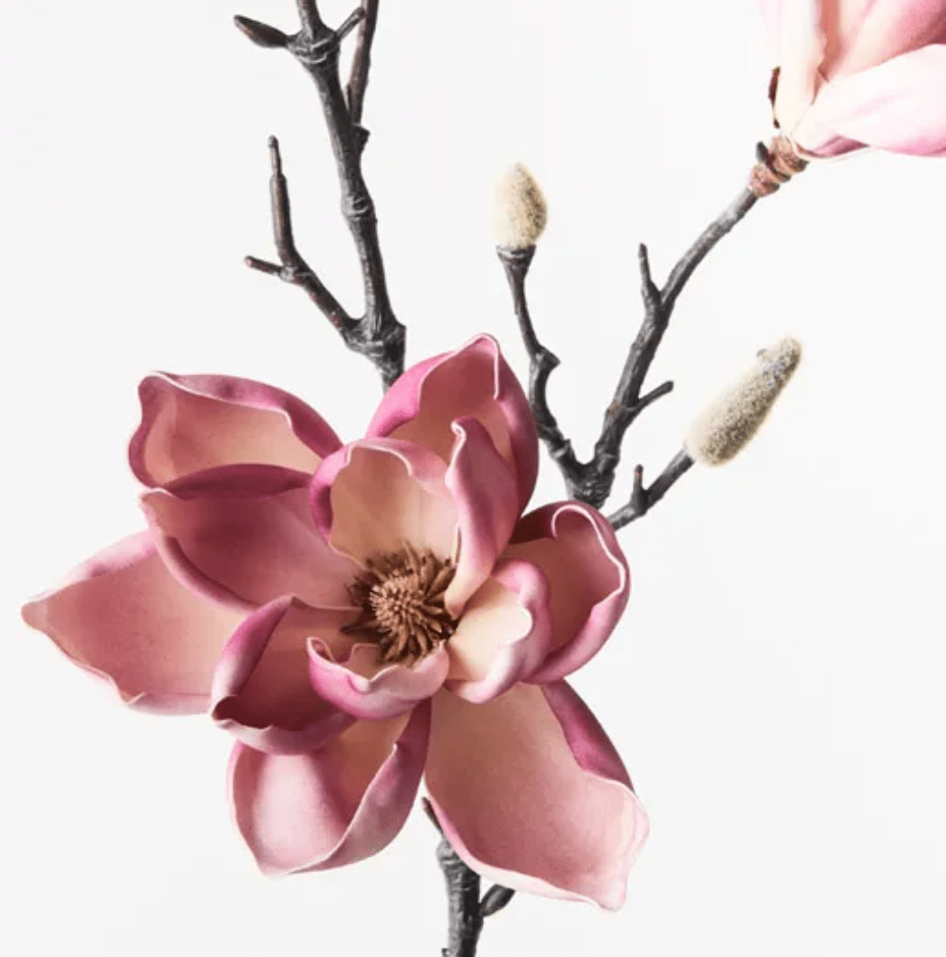 Haven & Space Berry ARTIFICAL FLOWERS 80CM / Plum Magnolia Japanese Spray