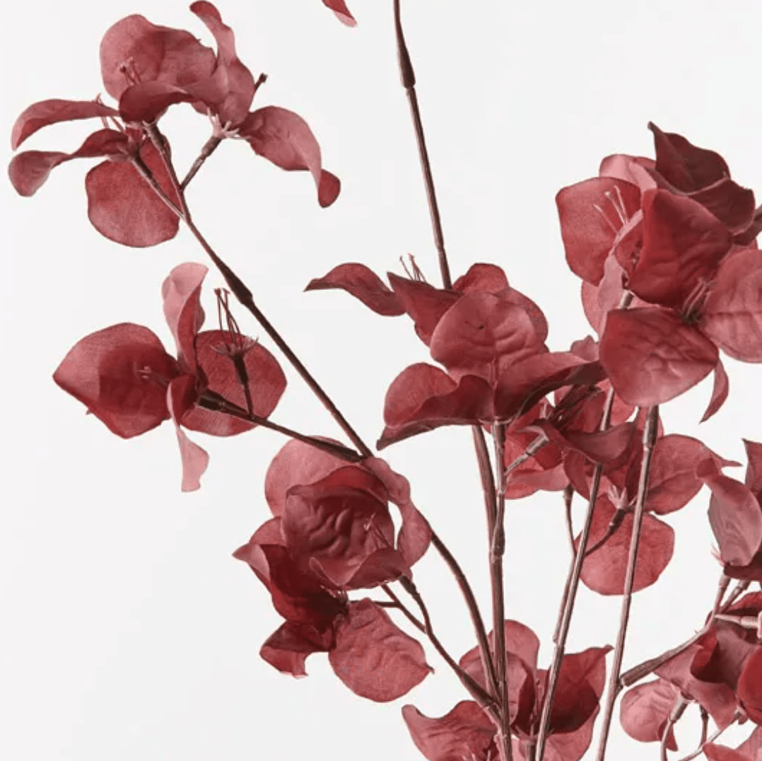 Haven & Space Berry ARTIFICAL FLOWERS 86cml / Burgundy Bougainvillea Spray