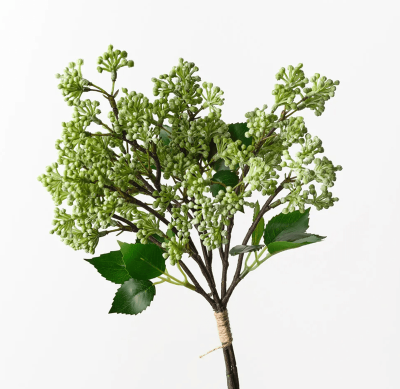 Haven & Space Berry ARTIFICAL FLOWERS Grey Green Sedum Bouquet