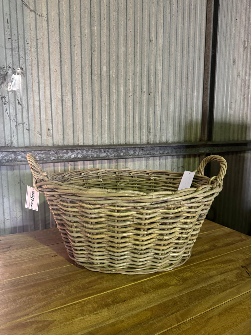 Haven & Space Berry BASKETWARE Kubu Oval Washing Basket