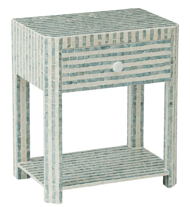 Haven & Space Berry BEDSIDE TABLE Bari Inlay Bedside