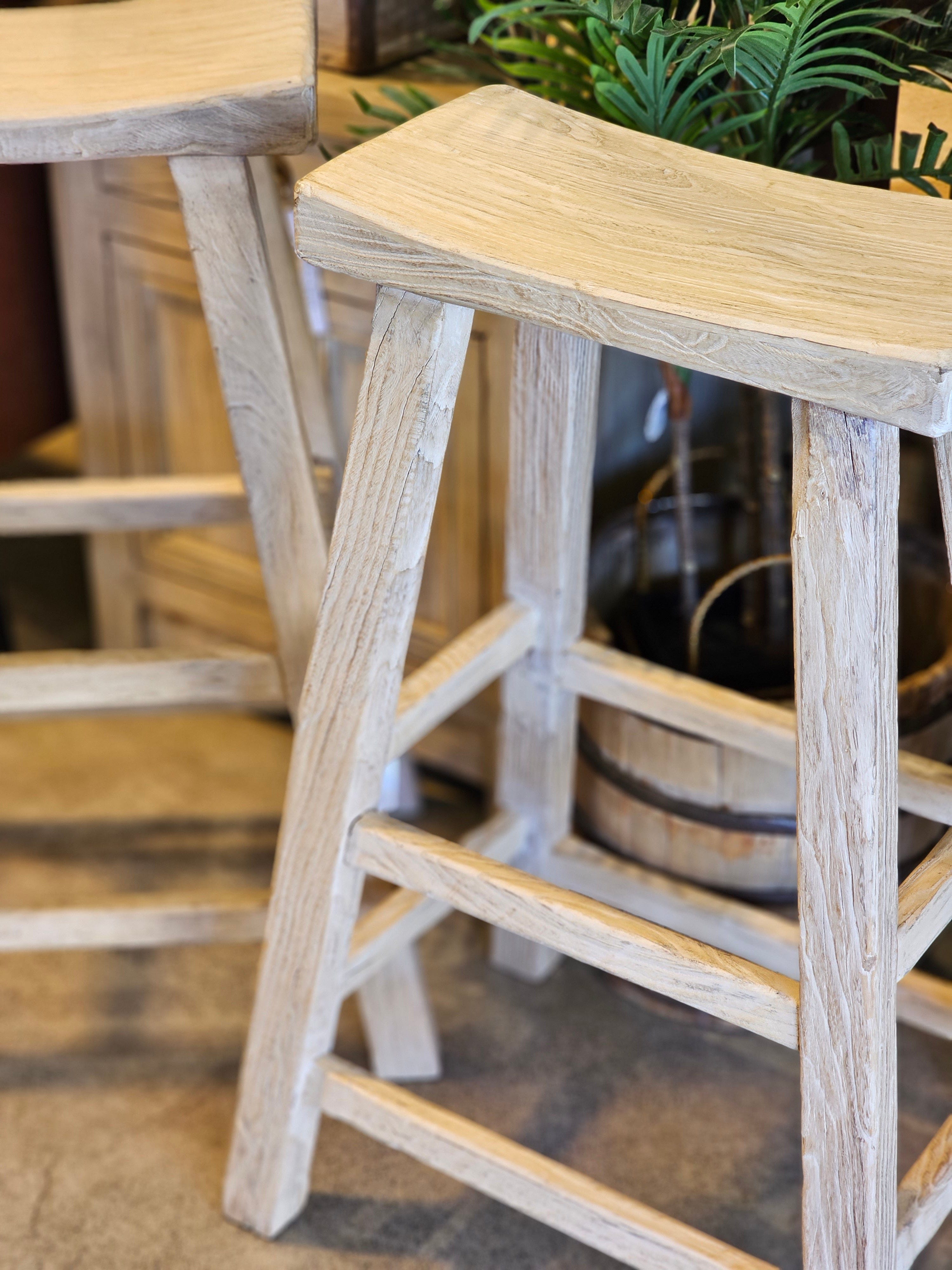 Haven & Space Berry BEDSIDE TABLE Elm Bondi Bar Stool