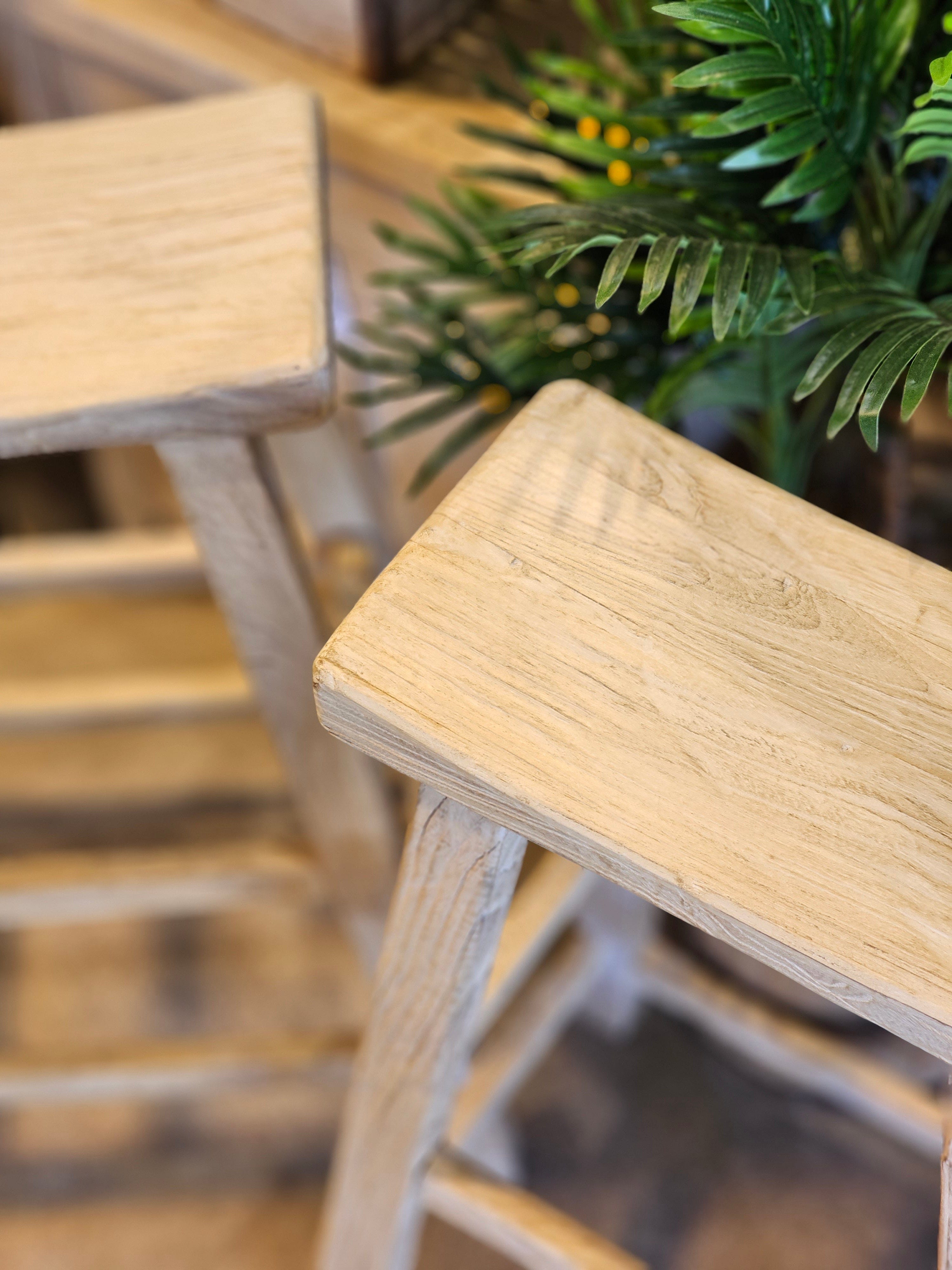 Haven & Space Berry BEDSIDE TABLE Elm Bondi Bar Stool