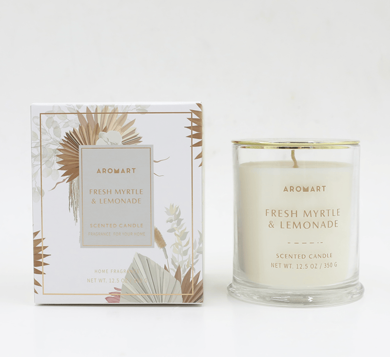 Haven & Space Berry CANDLES 350G / Fresh Myrtle Lemonade Glass Soy Candle 55HR