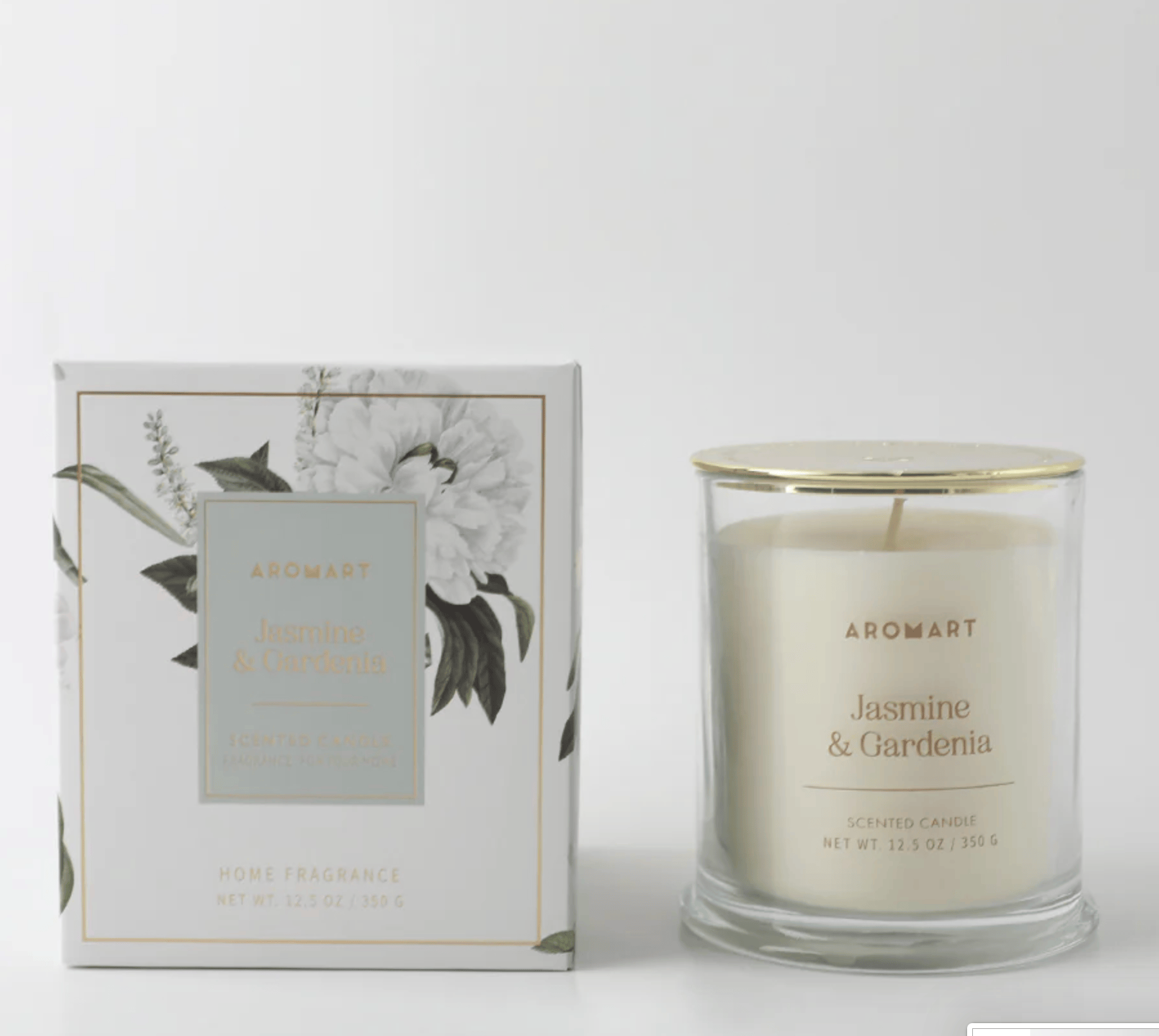 Haven & Space Berry CANDLES 350G / Jasmine Gardenia Glass Soy Candle 55HR