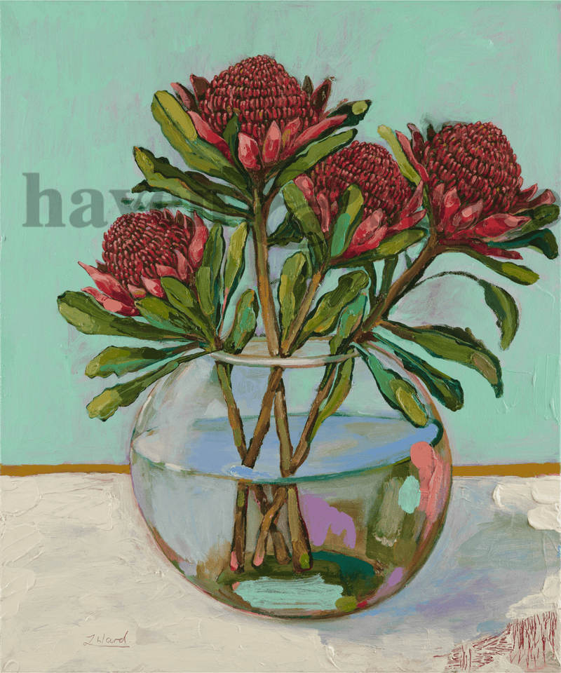 Haven & Space Berry CANVAS 11x14 inches Feed Your Soul - Lauren Ward Artist