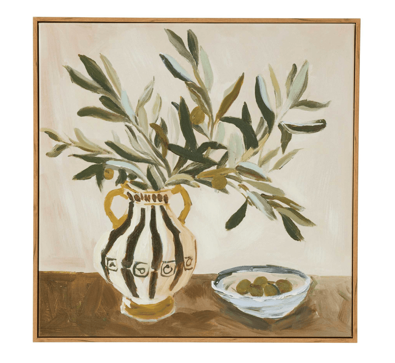 Haven & Space Berry CANVAS 50x50cm Corleone Framed Oil Painting