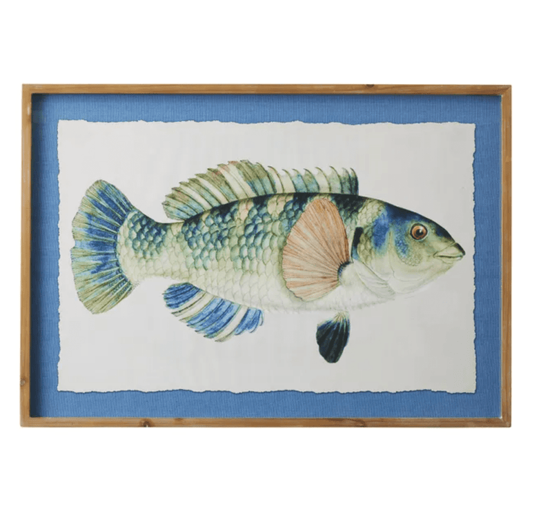 Haven & Space Berry CANVAS 70x100cm Poisson Glass Framed Print