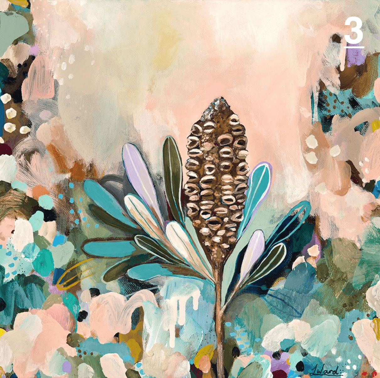 Haven & Space Berry CARDS A6 / Multi Floral Gift Cards - Artist Lauren Ward