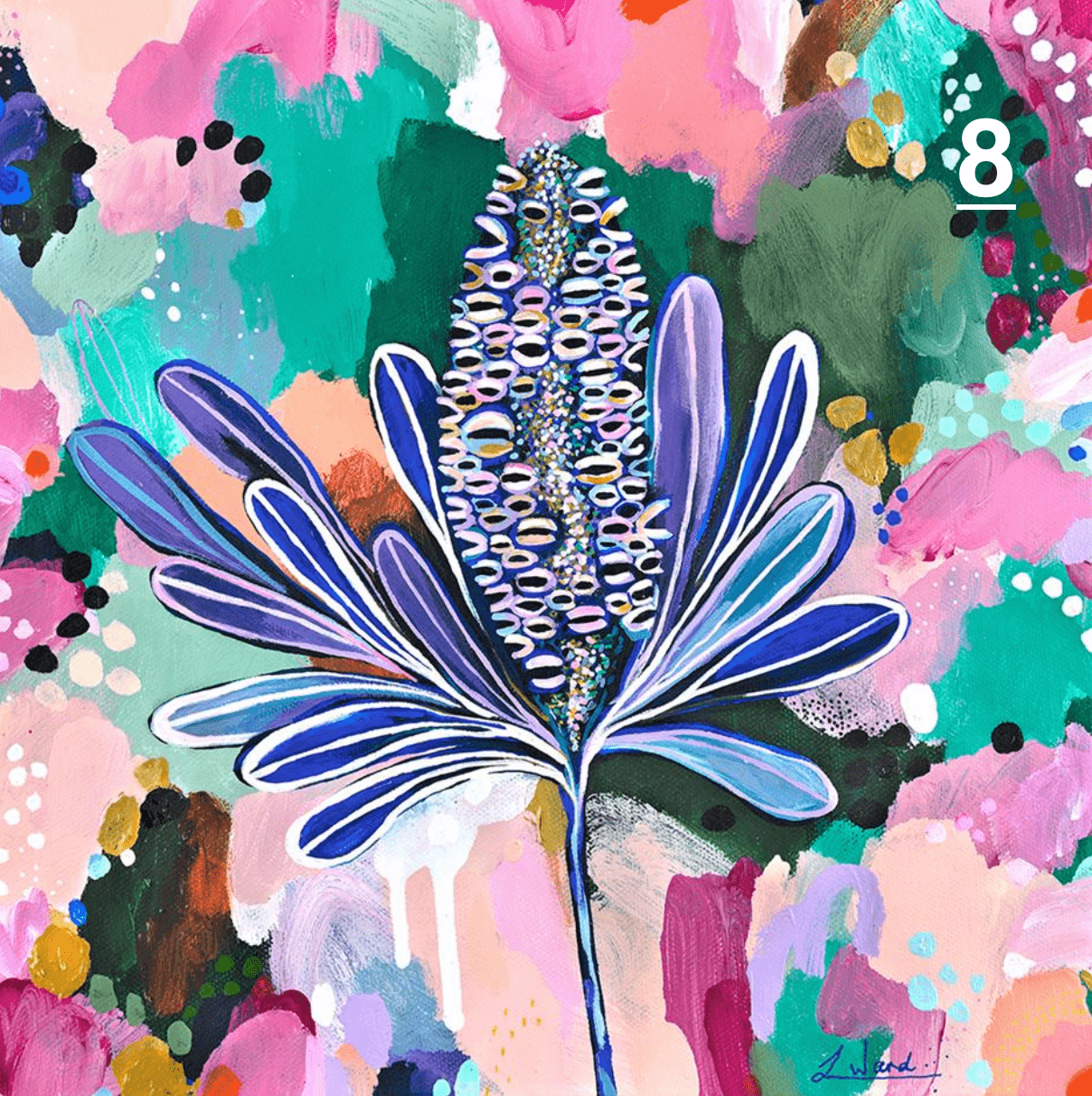 Haven & Space Berry CARDS A6 / Multi Floral Gift Cards - Artist Lauren Ward