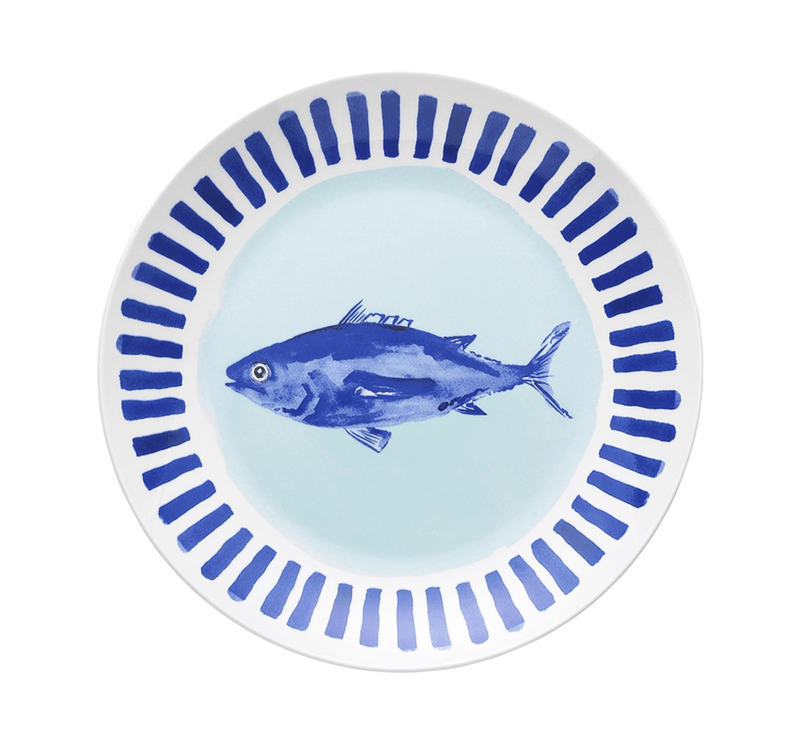 Haven & Space Berry CERAMICS 20.5CM / Fish Riviera Side Plate