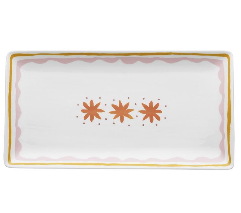 Haven & Space Berry CERAMICS Flor Fiesta Serve Platter