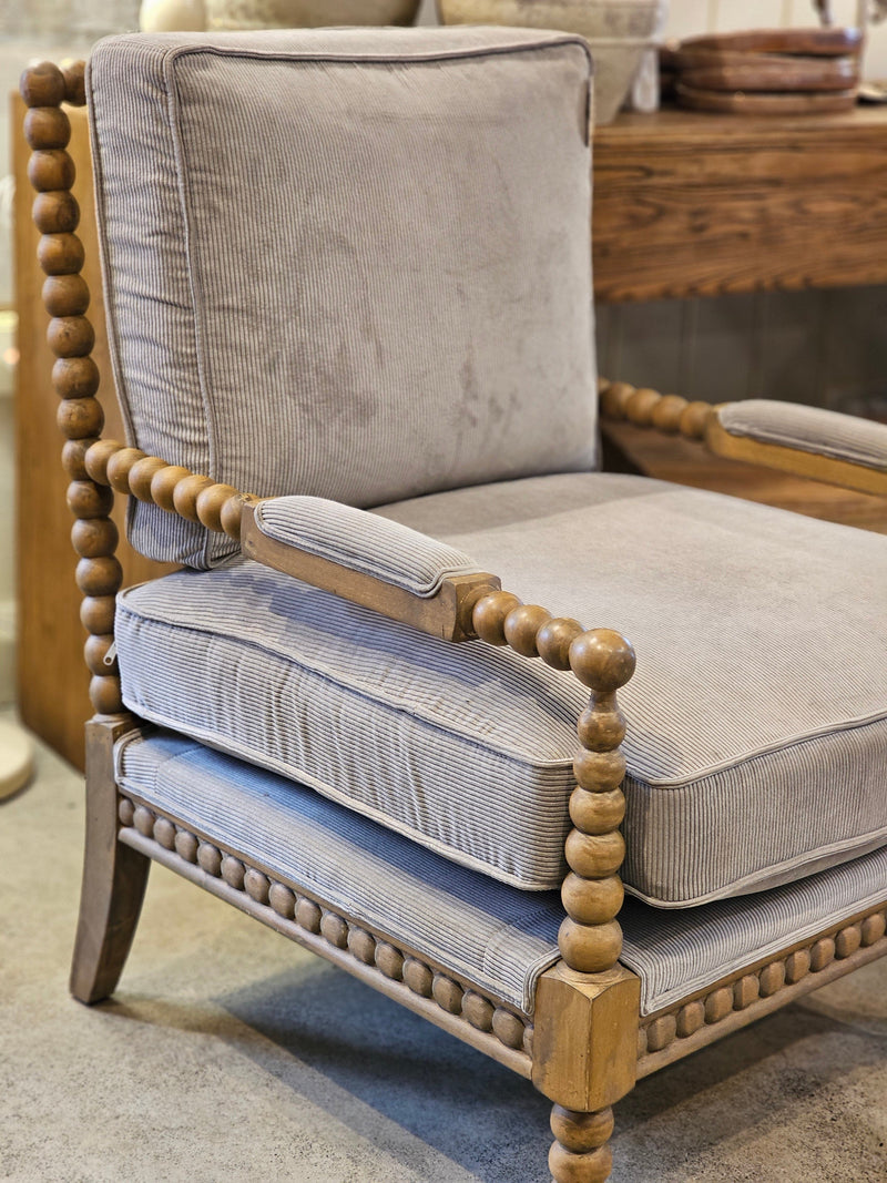 Haven & Space Berry CHAIRS 71Wx33Dx66H / Cotton Cord Ciano Armchair