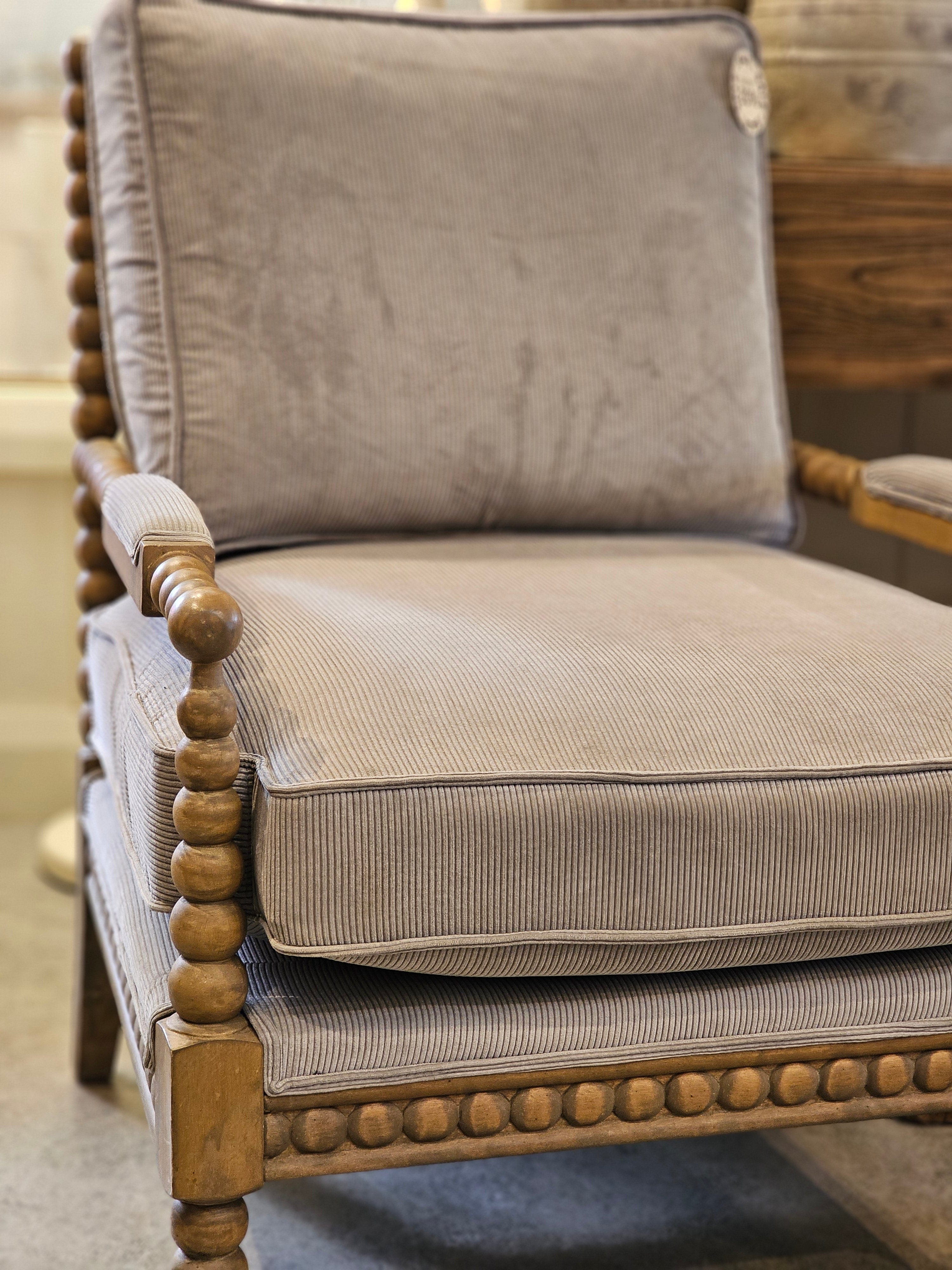 Haven & Space Berry CHAIRS 71Wx33Dx66H / Cotton Cord Ciano Armchair