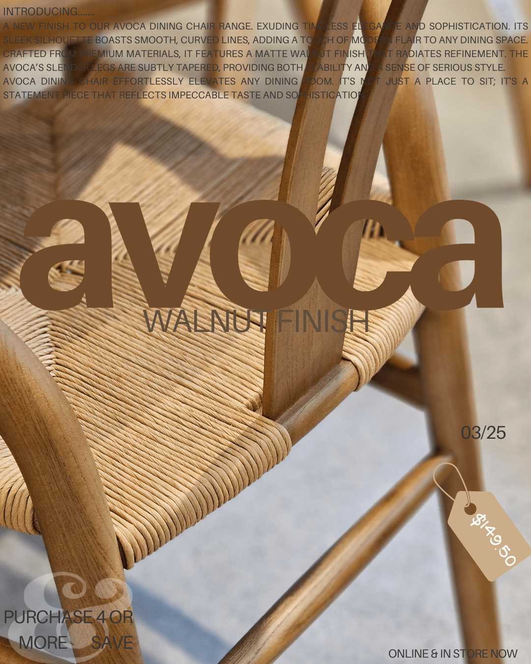 Haven & Space Berry CHAIRS Avoca Wishbone Dining Chair (4 or more $139.50)
