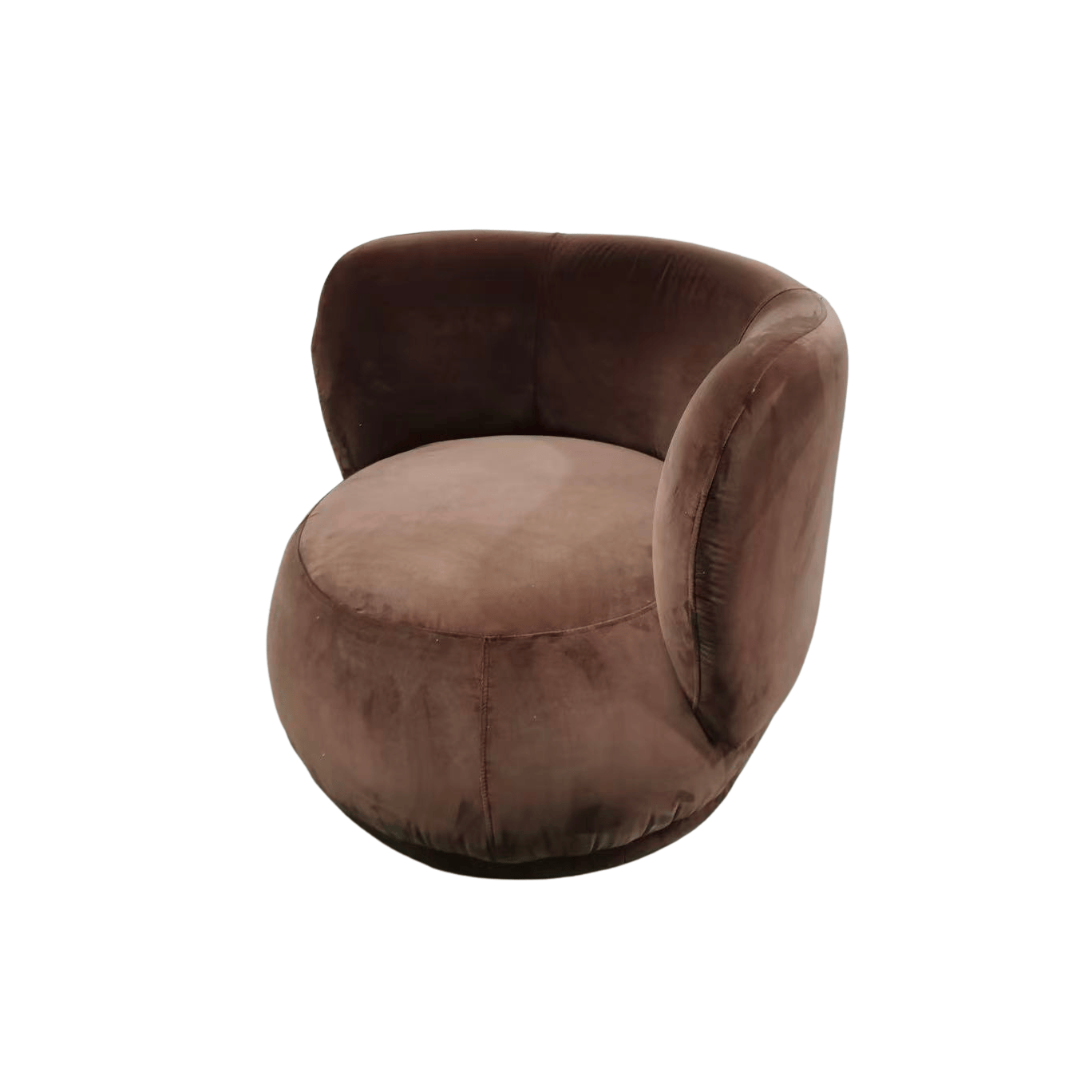 Haven & Space Berry CHAIRS Chocolate Linea Swivel Armchair