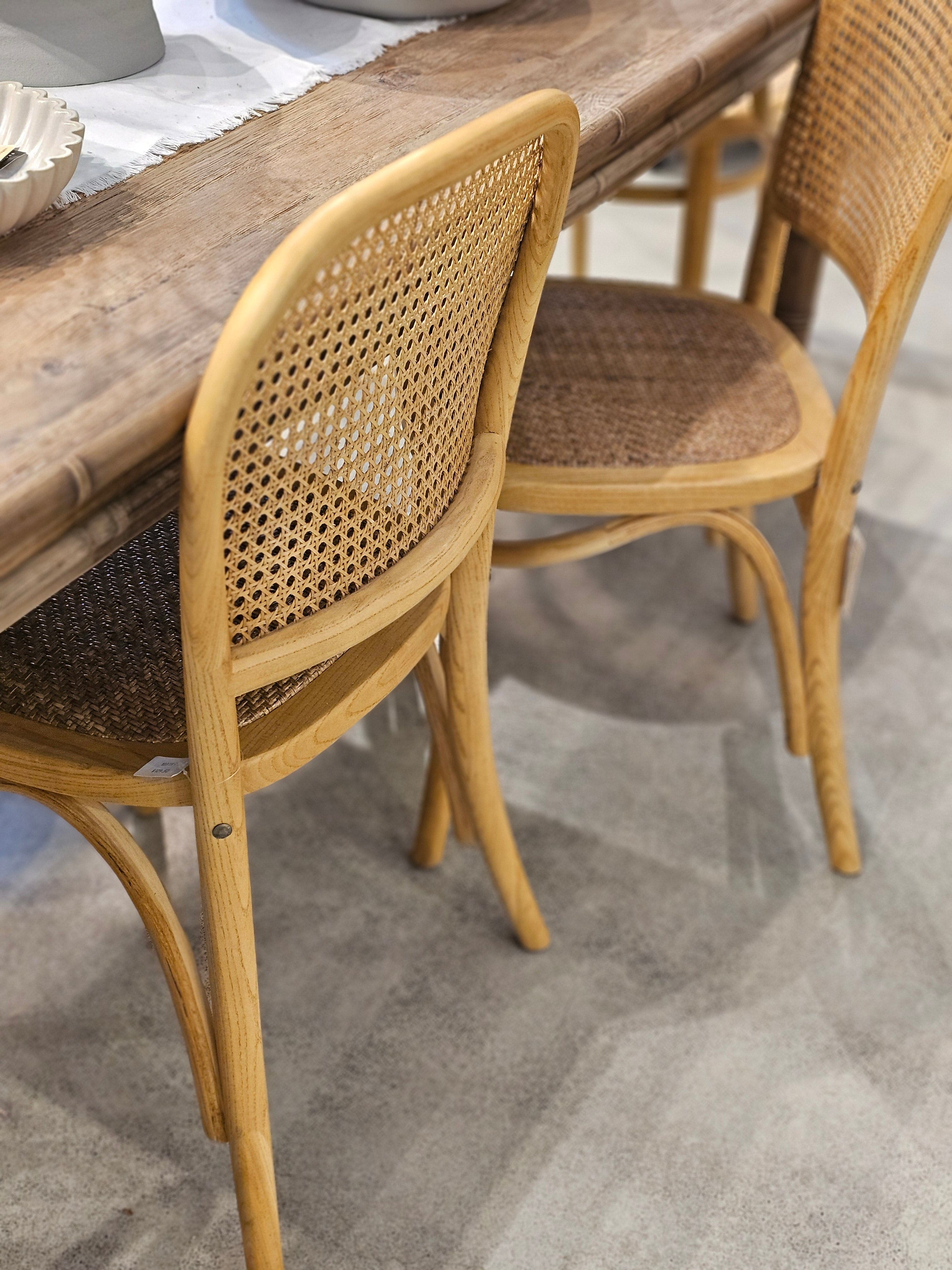 Haven & Space Berry CHAIRS Elanora Bentwood Rattan Dining Chair