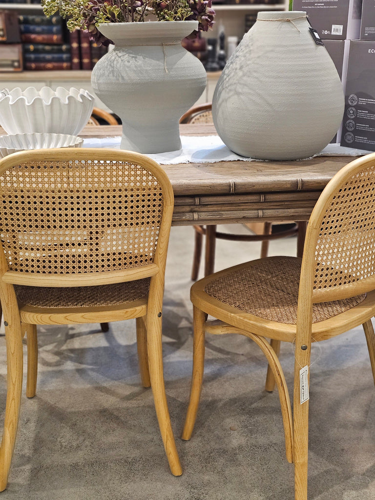 Elanora Bentwood Rattan Dining Chair – Haven Space Berry