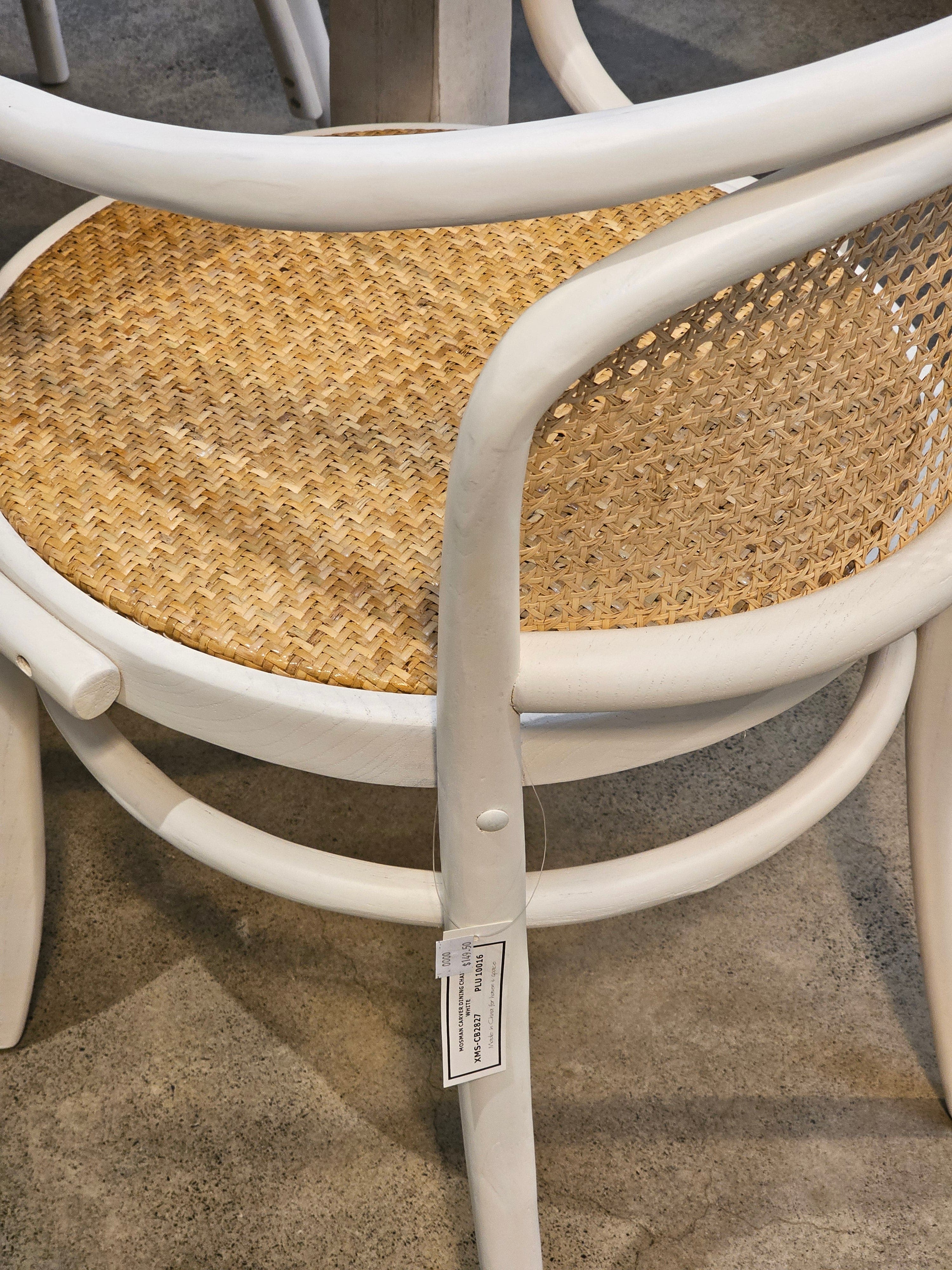 Haven & Space Berry CHAIRS Mosman Bentwood Rattan Carver Dining Chair