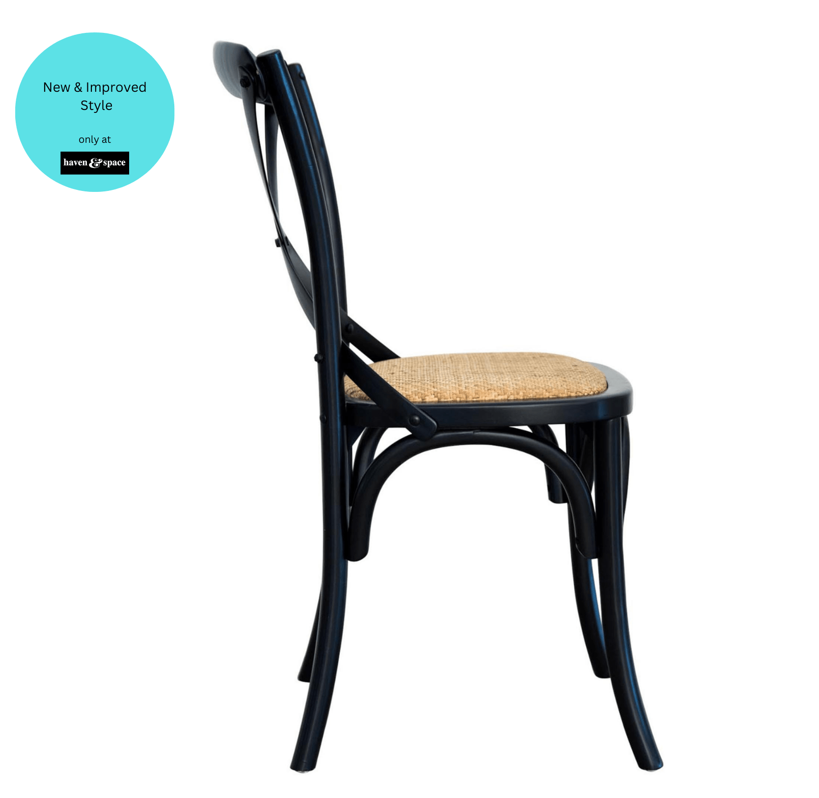 Haven & Space Berry CHAIRS Newport Crossback Dining Chair