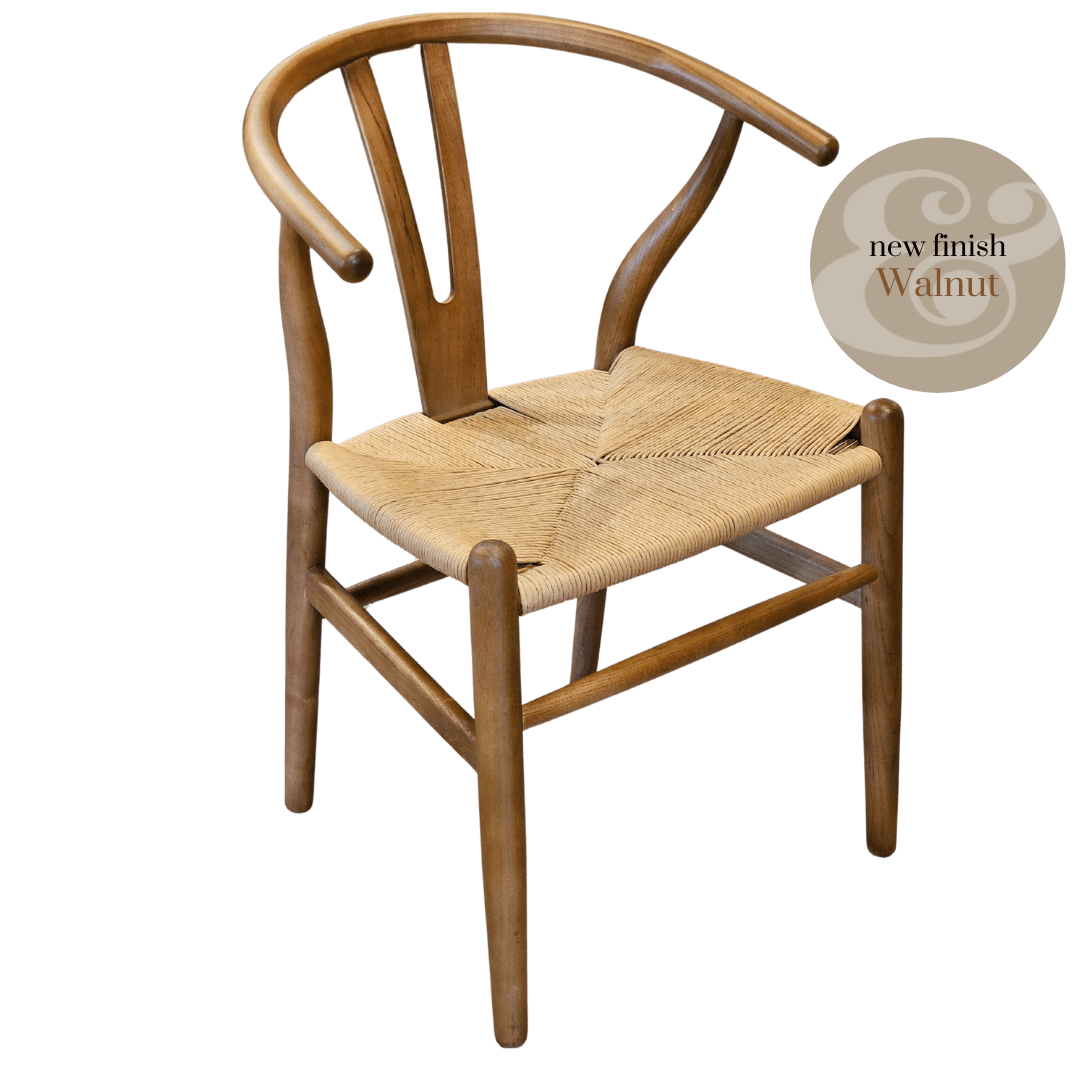 Haven & Space Berry CHAIRS Walnut Avoca Wishbone Dining Chair (4 or more $139.50)