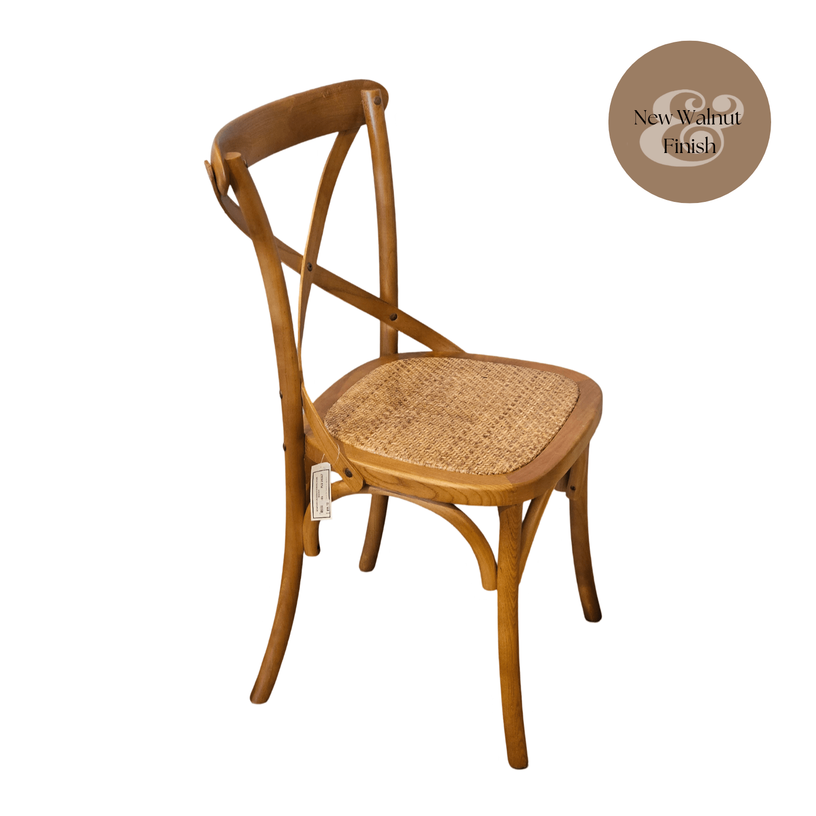 Haven & Space Berry CHAIRS Walnut Newport Crossback Dining Chair