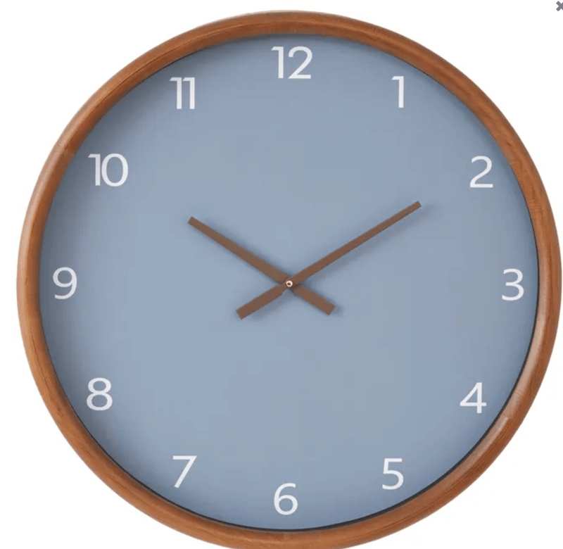 Haven & Space Berry Clock 60cm Willow Wood Clock