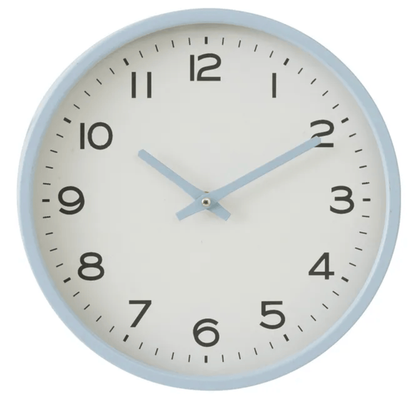 Haven & Space Berry Clock Blue Cooper Metal Clock