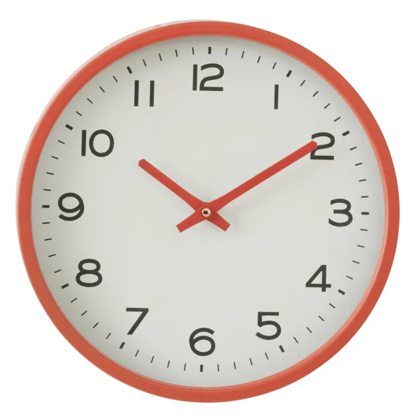 Haven & Space Berry Clock Cooper Metal Clock