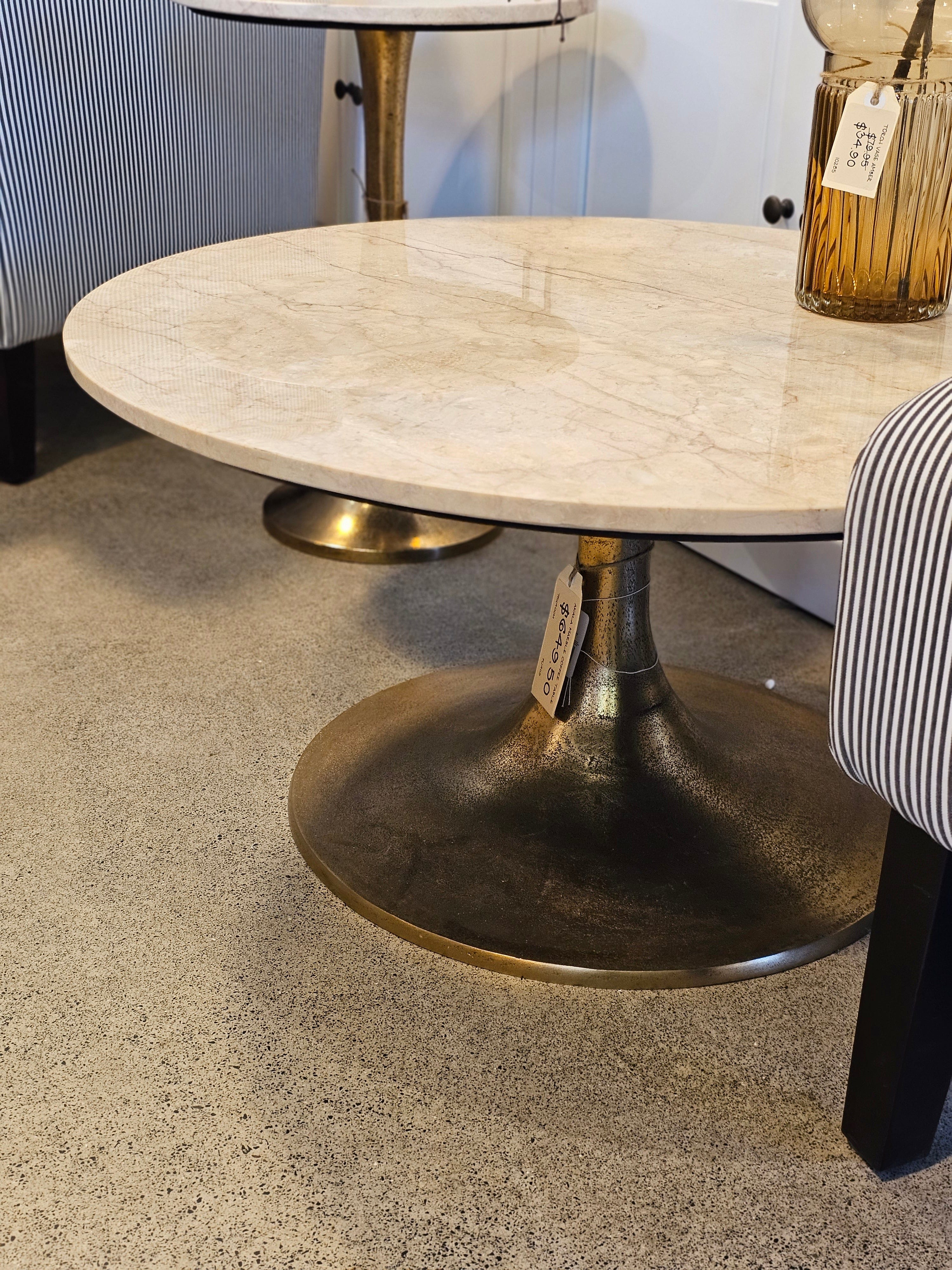 Haven & Space Berry COFFEE TABLE 75x40CM Akala Marble Coffee Table