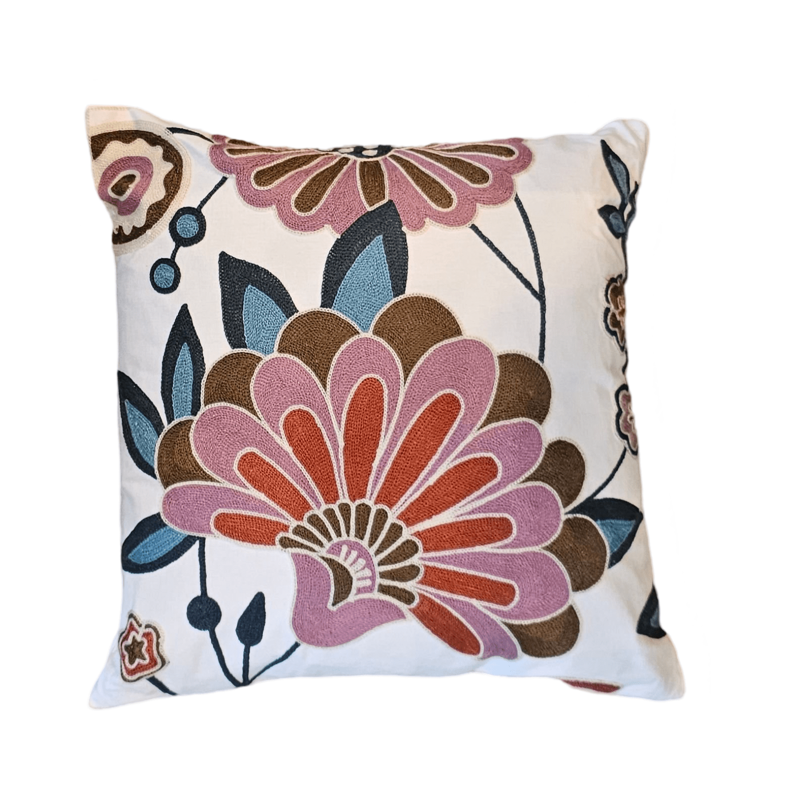Haven & Space Berry CUSHIONS 45x45CM Wilde Emroidered Cushion