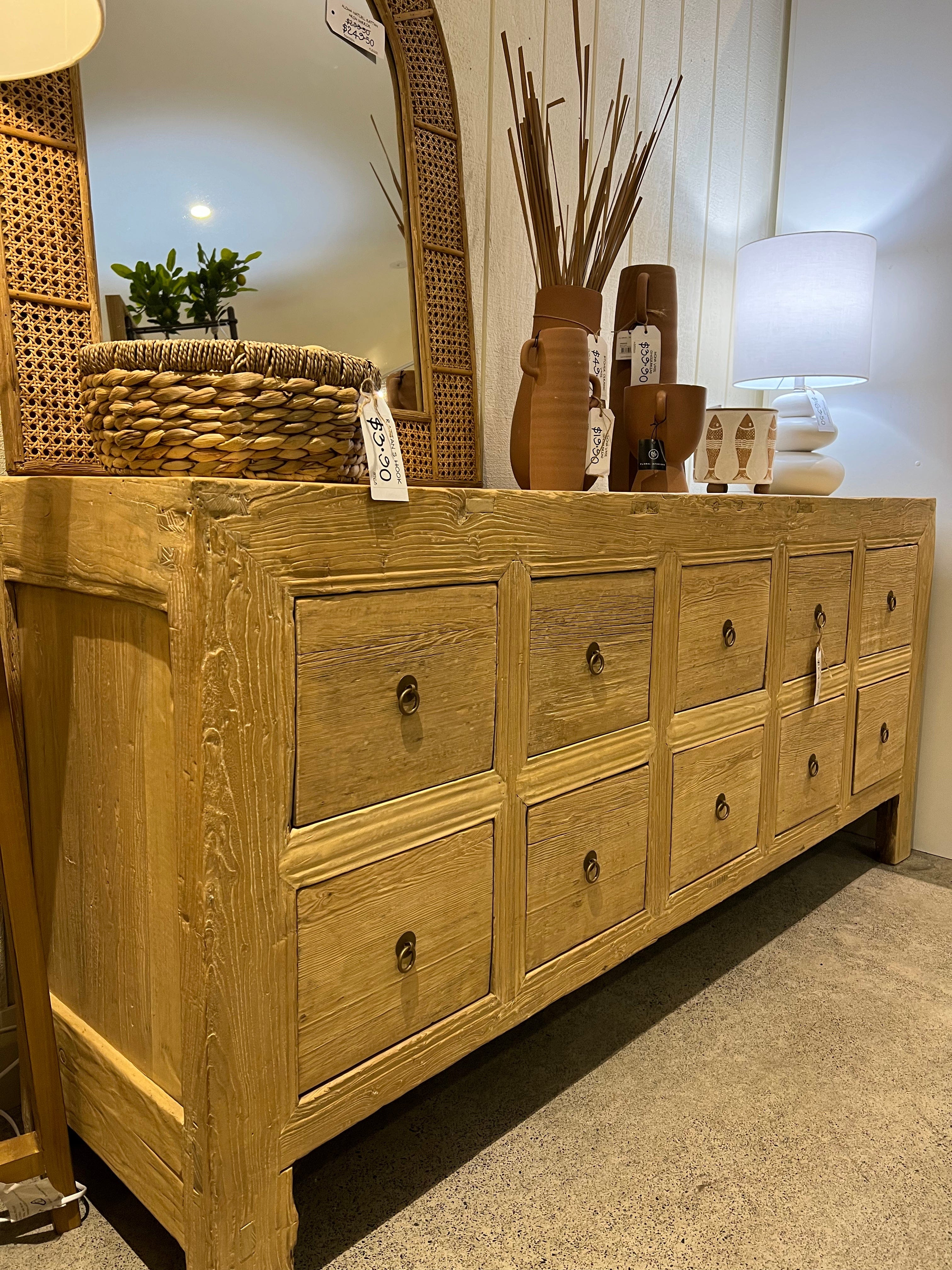 Haven & Space Berry Dover Ten drawer Sideboard