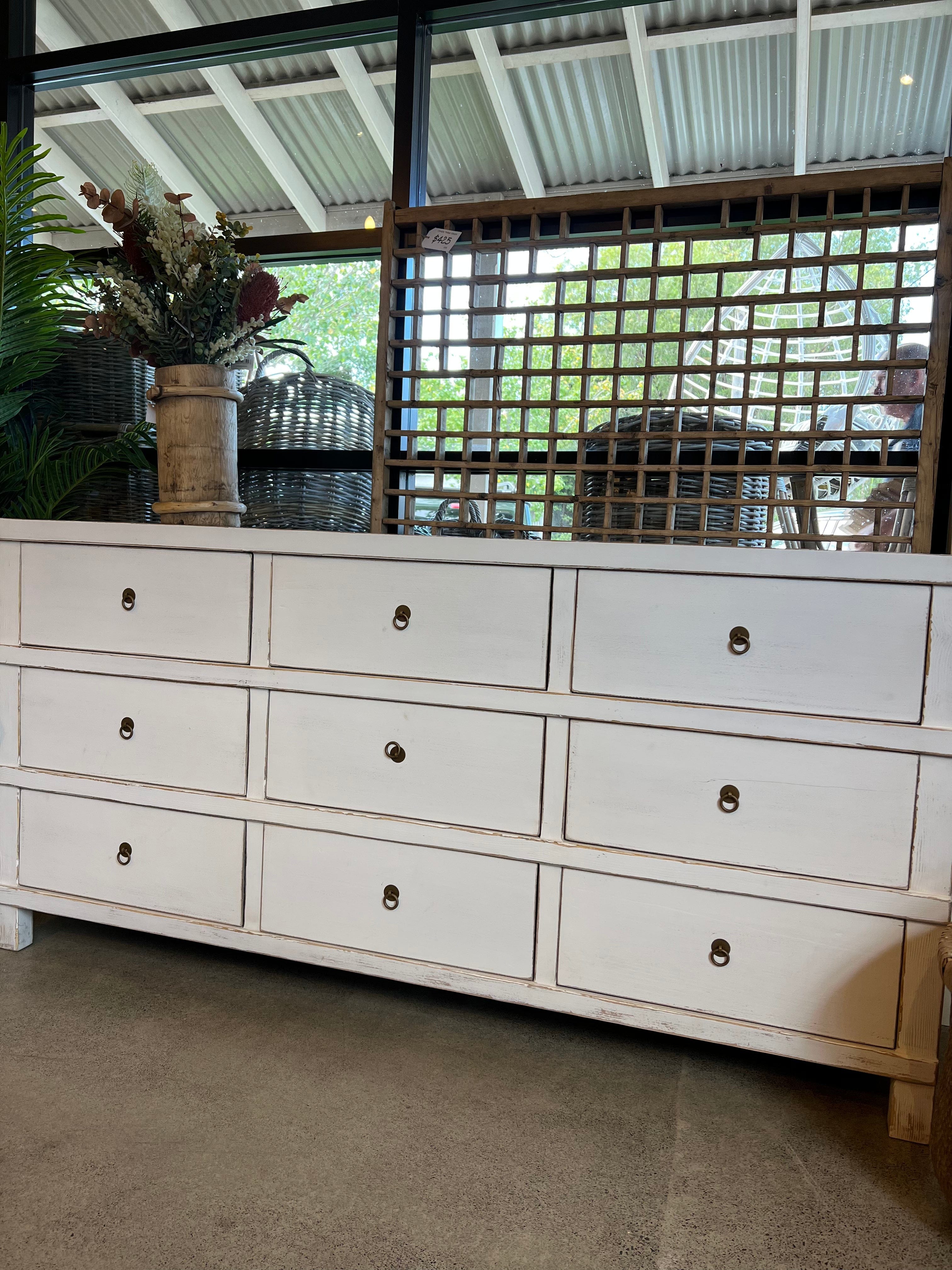 Haven & Space Berry FURNITURE 180x45x85cm / White Aberdeen Sideboard