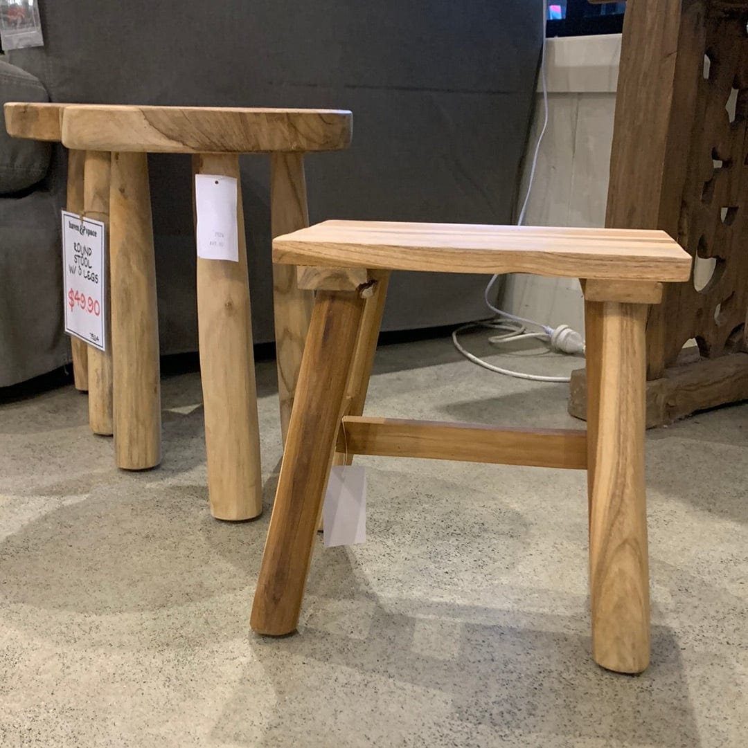 Haven & Space Berry FURNITURE Fishermans Teak Stool