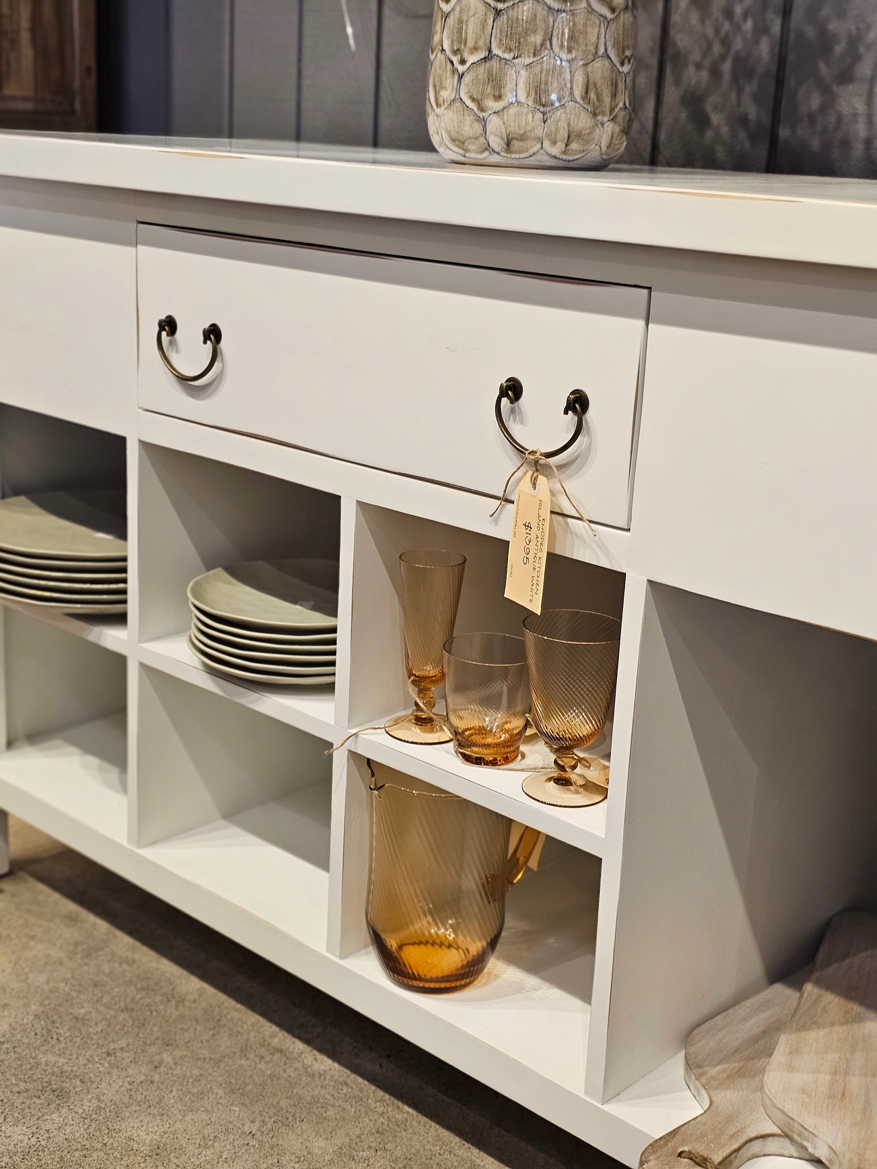 Haven & Space Berry FURNITURE Rhodes Kitchen Island