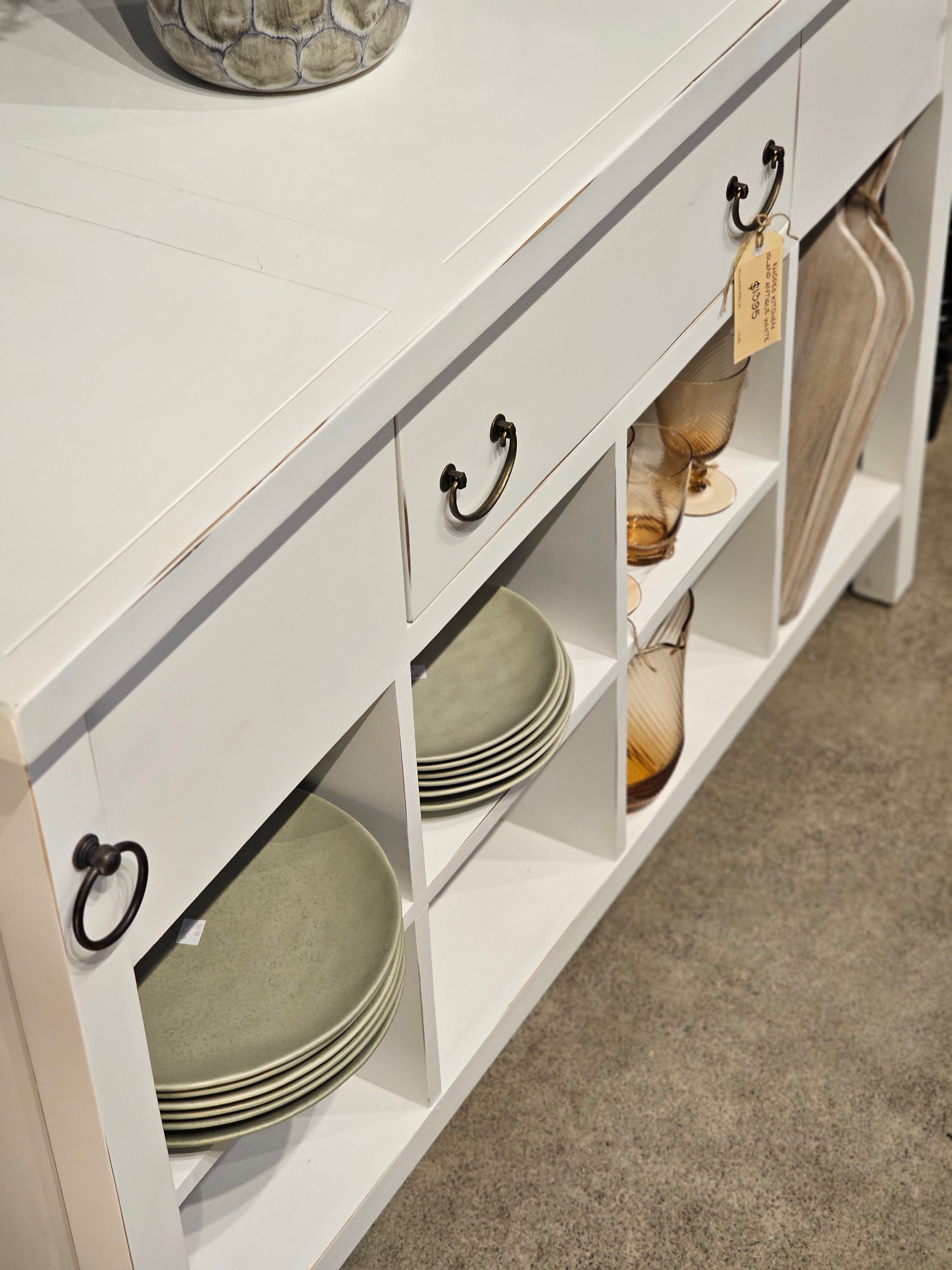 Haven & Space Berry FURNITURE Rhodes Kitchen Island