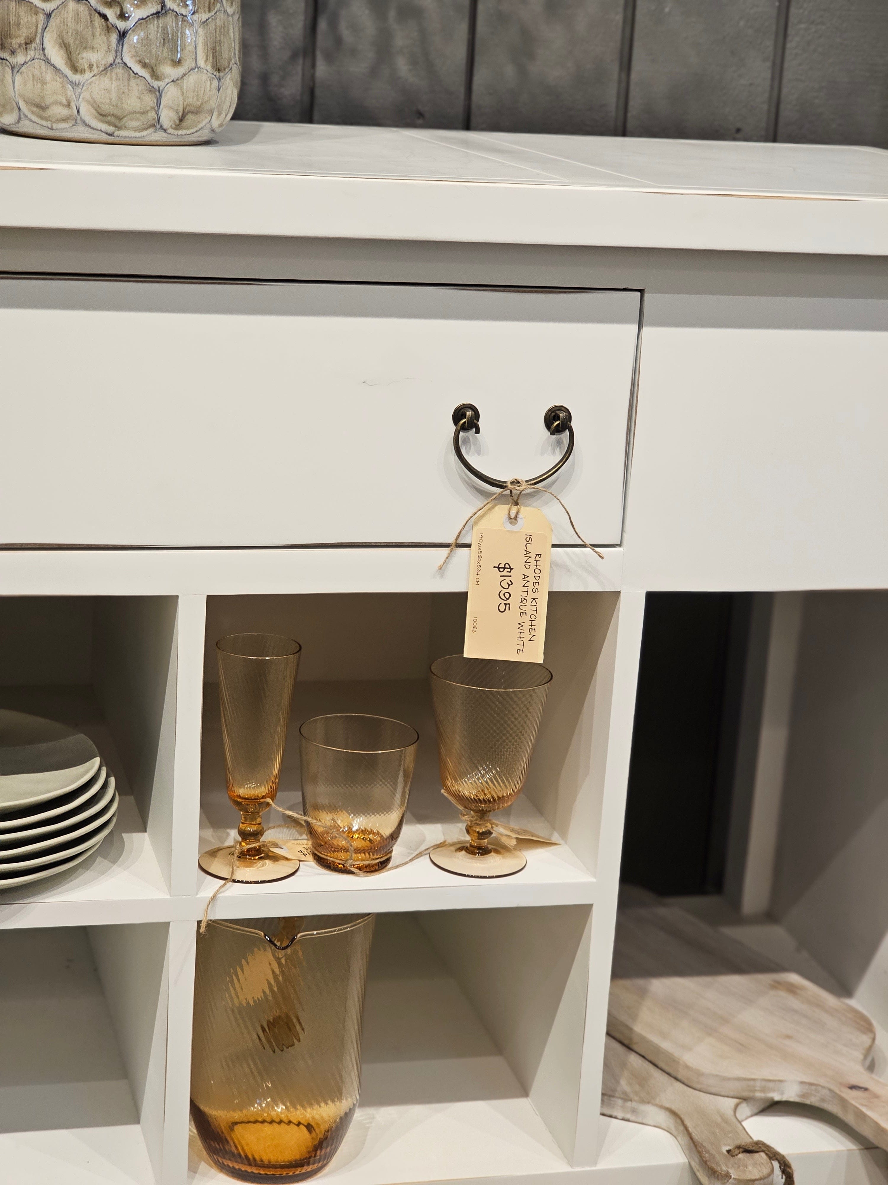 Haven & Space Berry FURNITURE Rhodes Kitchen Island