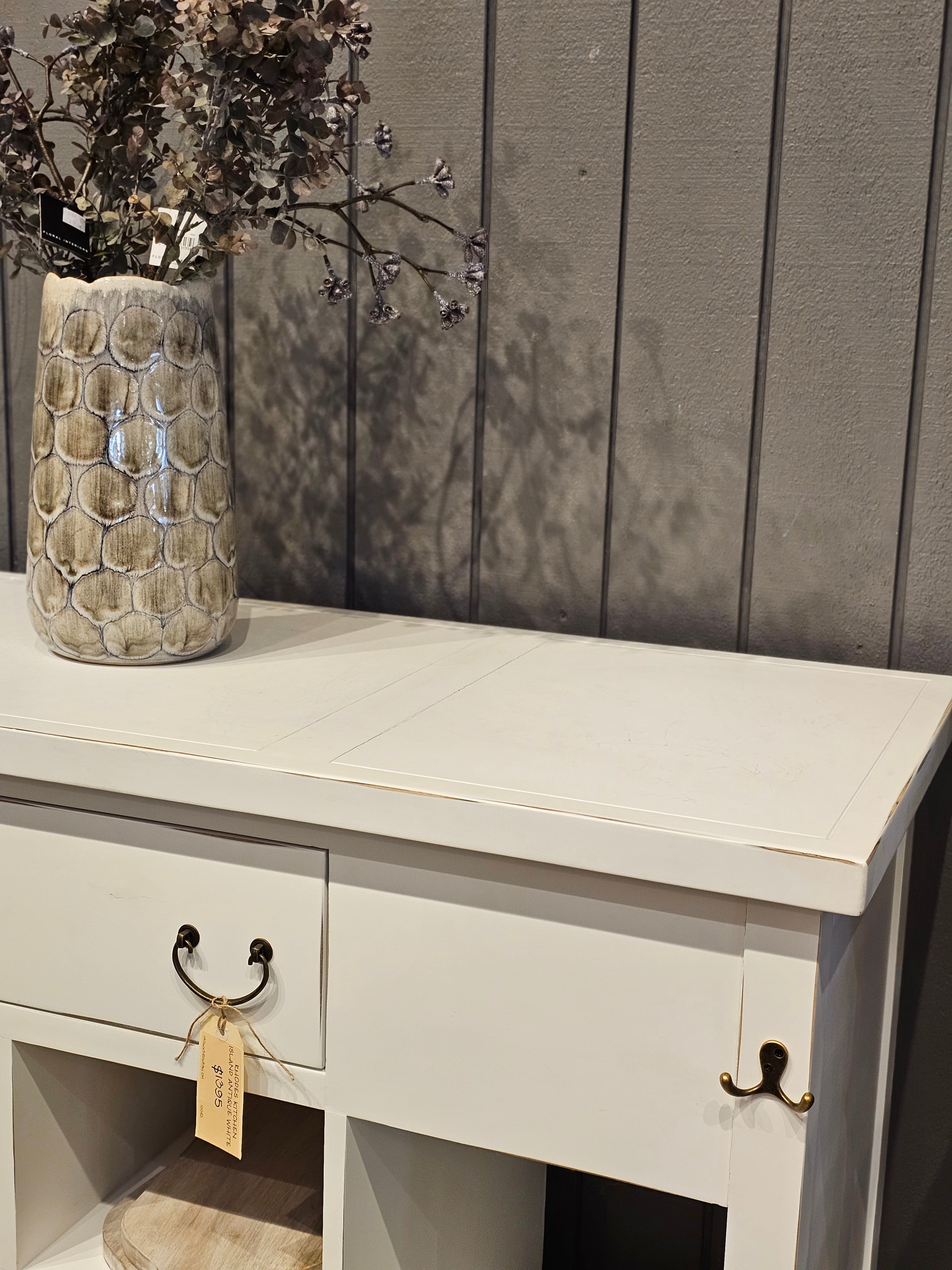 Haven & Space Berry FURNITURE Rhodes Kitchen Island