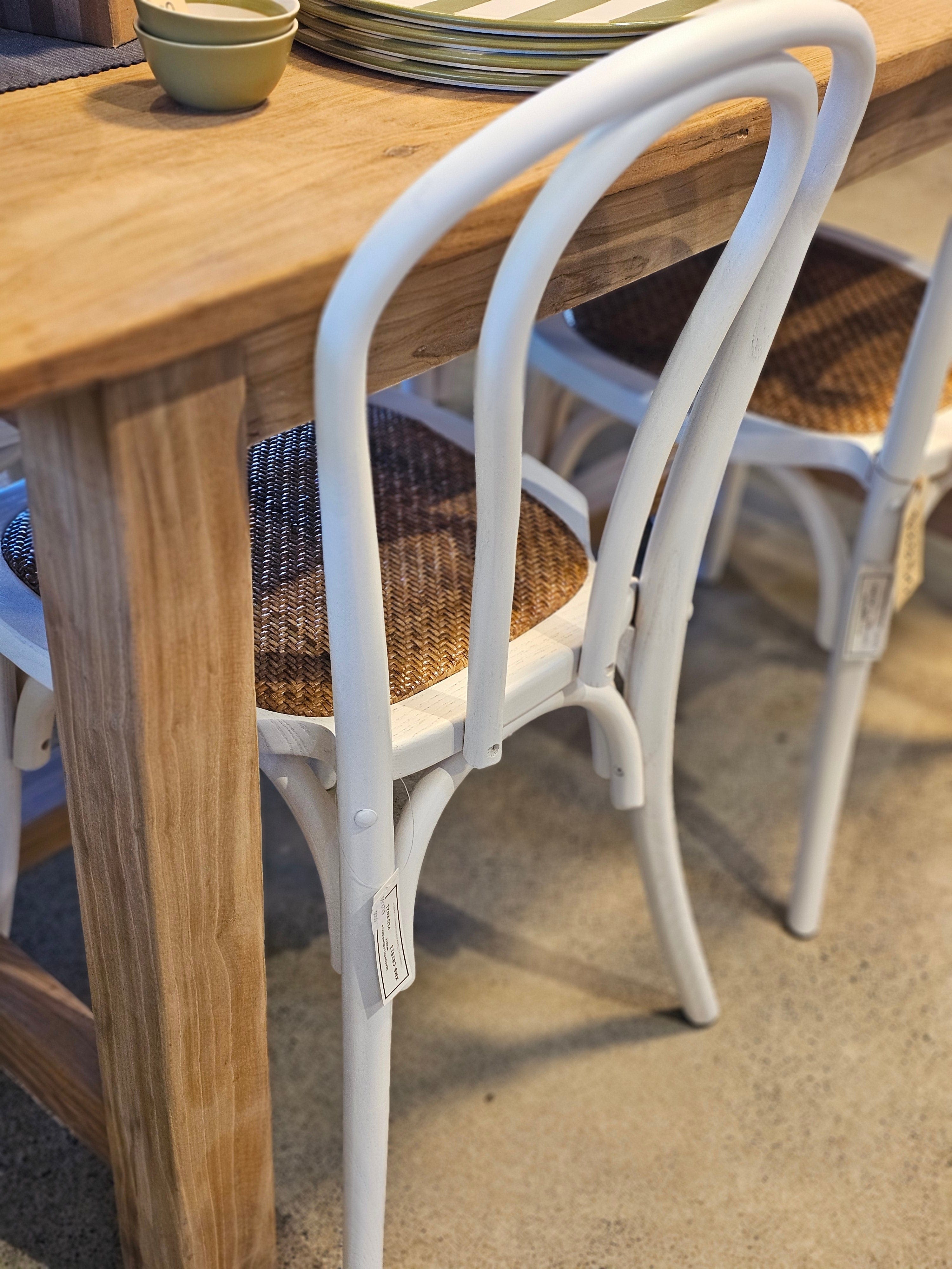 Haven & Space Berry FURNITURE White Seaforth Bentwood Dining Chair (4 or more $119.50)