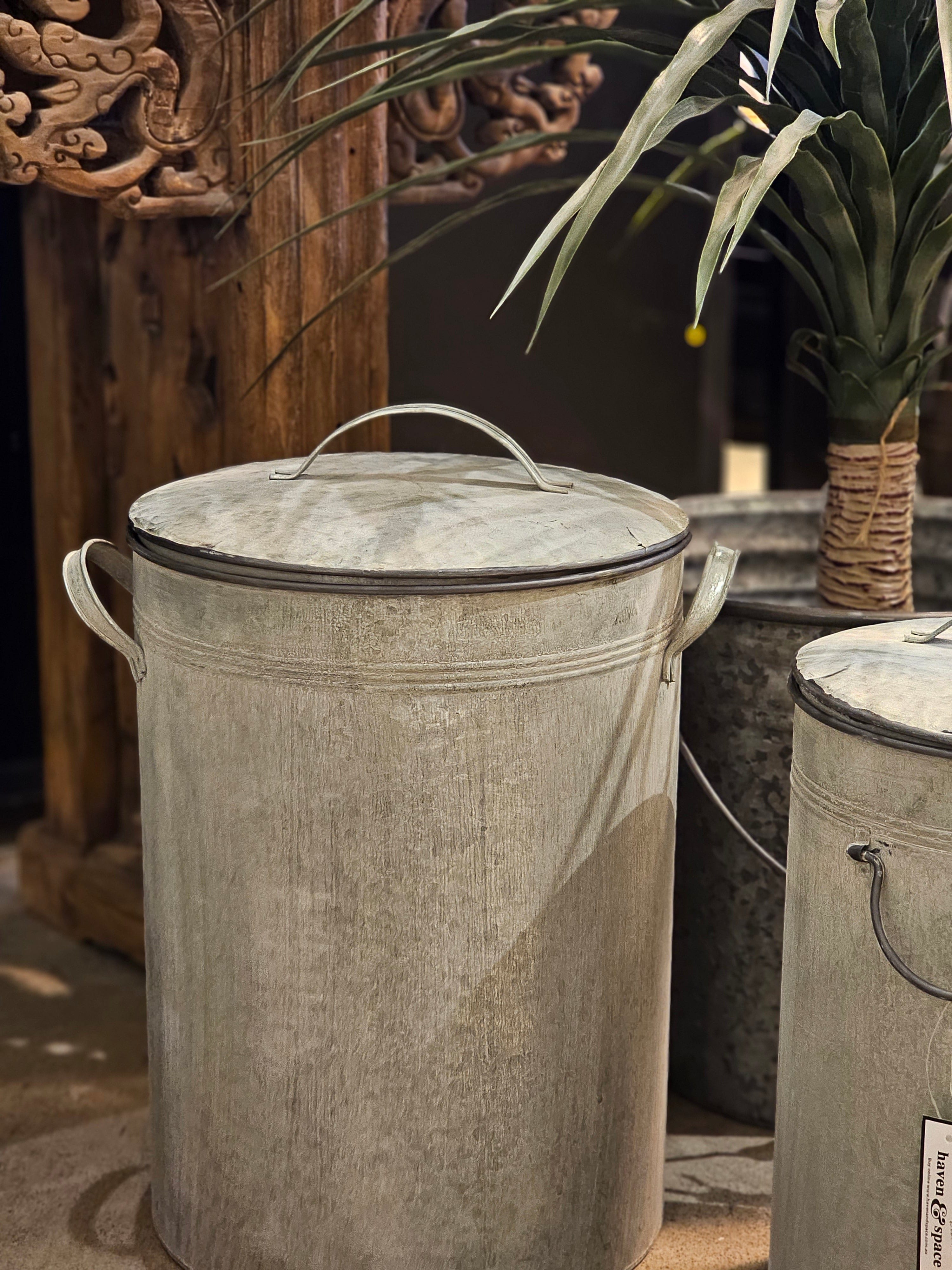 Haven & Space Berry GAL/TINWARE Large York Bin